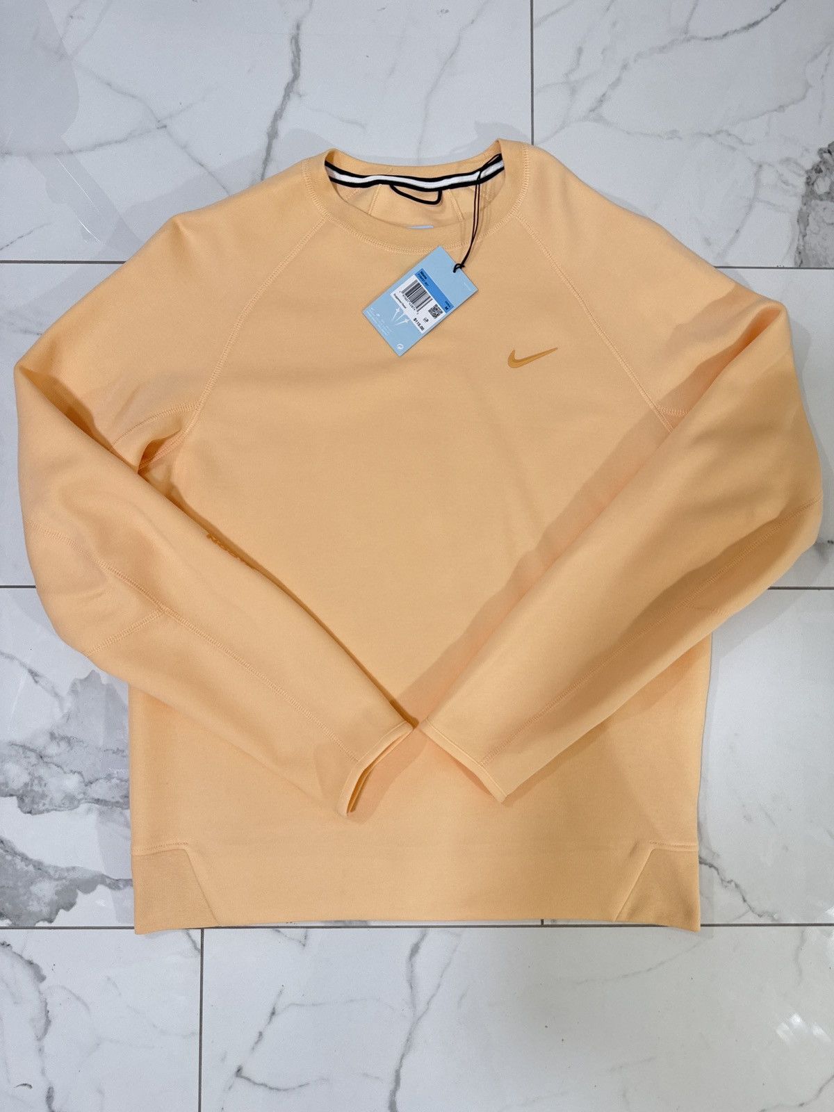 Drake × NOCTA Nocta Tech Fleece Crewneck Peach NOCTA EXCLUSIVE Size US M / EU 48-50 / 2 - 1 Thumbnail