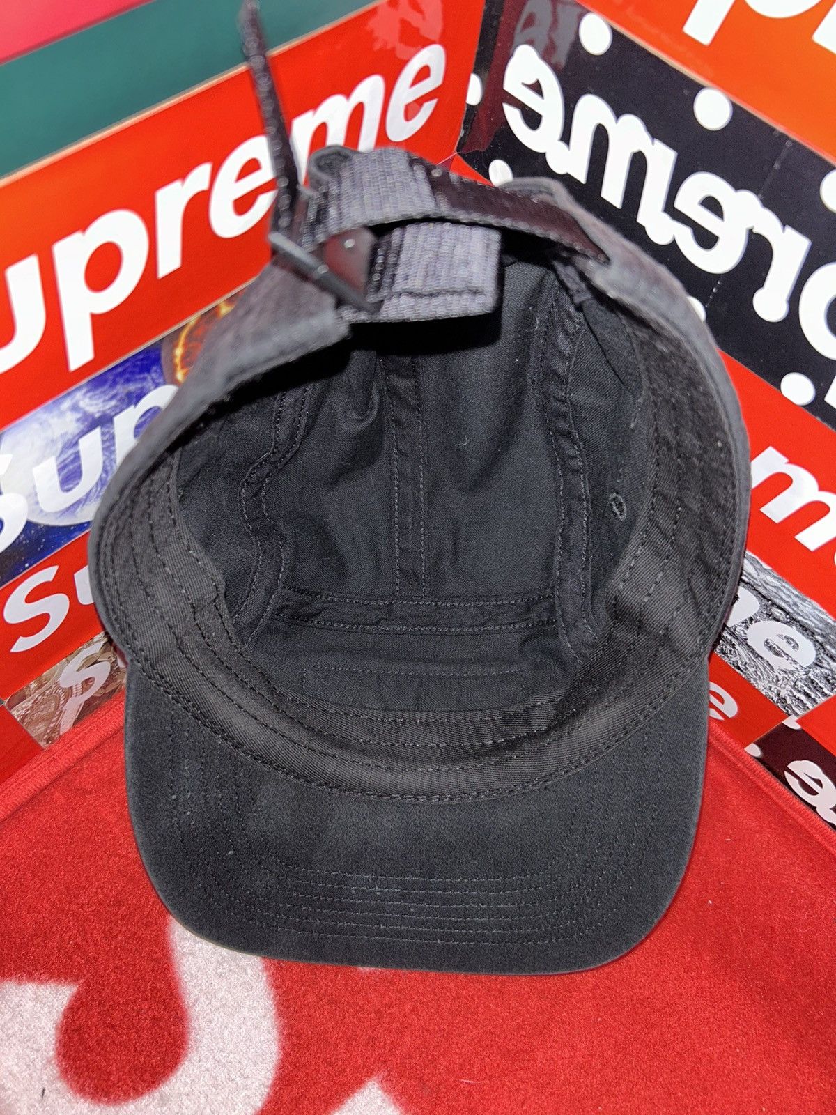 Supreme Supreme Military Camp Cap Black SS18 Size ONE SIZE - 6 Thumbnail