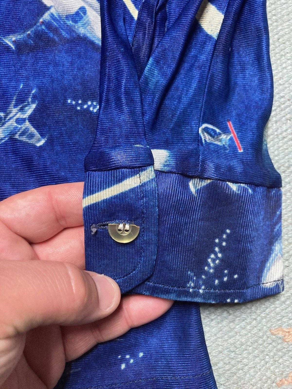 Vintage Vtg 70s button shirt outer space disco boys 18 women’s small Size S / US 4 / IT 40 - 2 Thumbnail