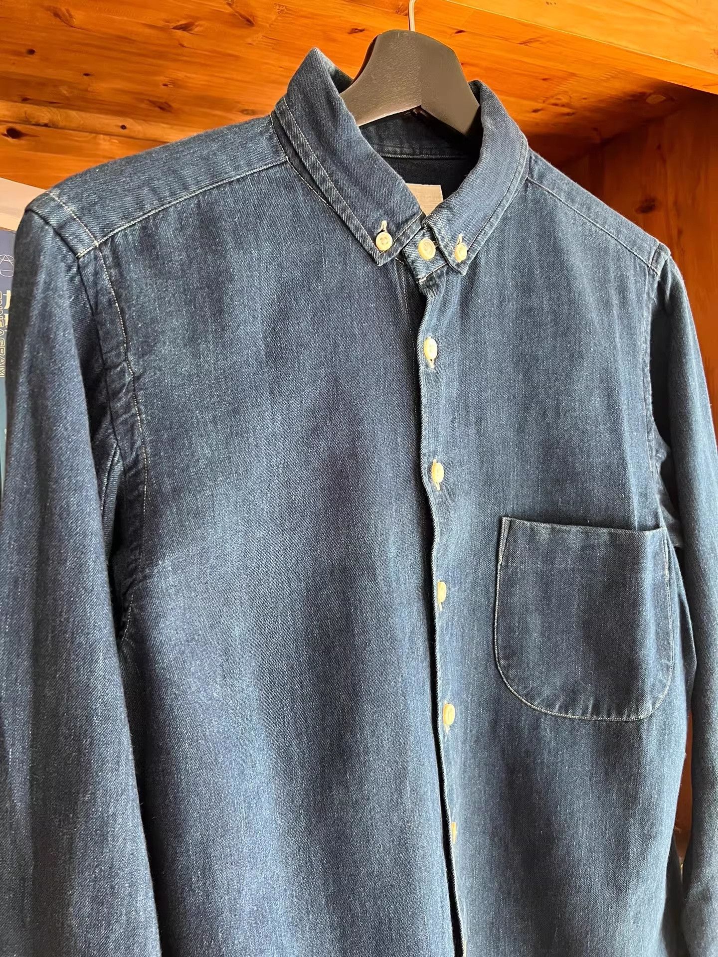 Nanamica Nanamica Japanese Indigo Denim Shirt Size US S / EU 44-46 / 1 - 5 Thumbnail