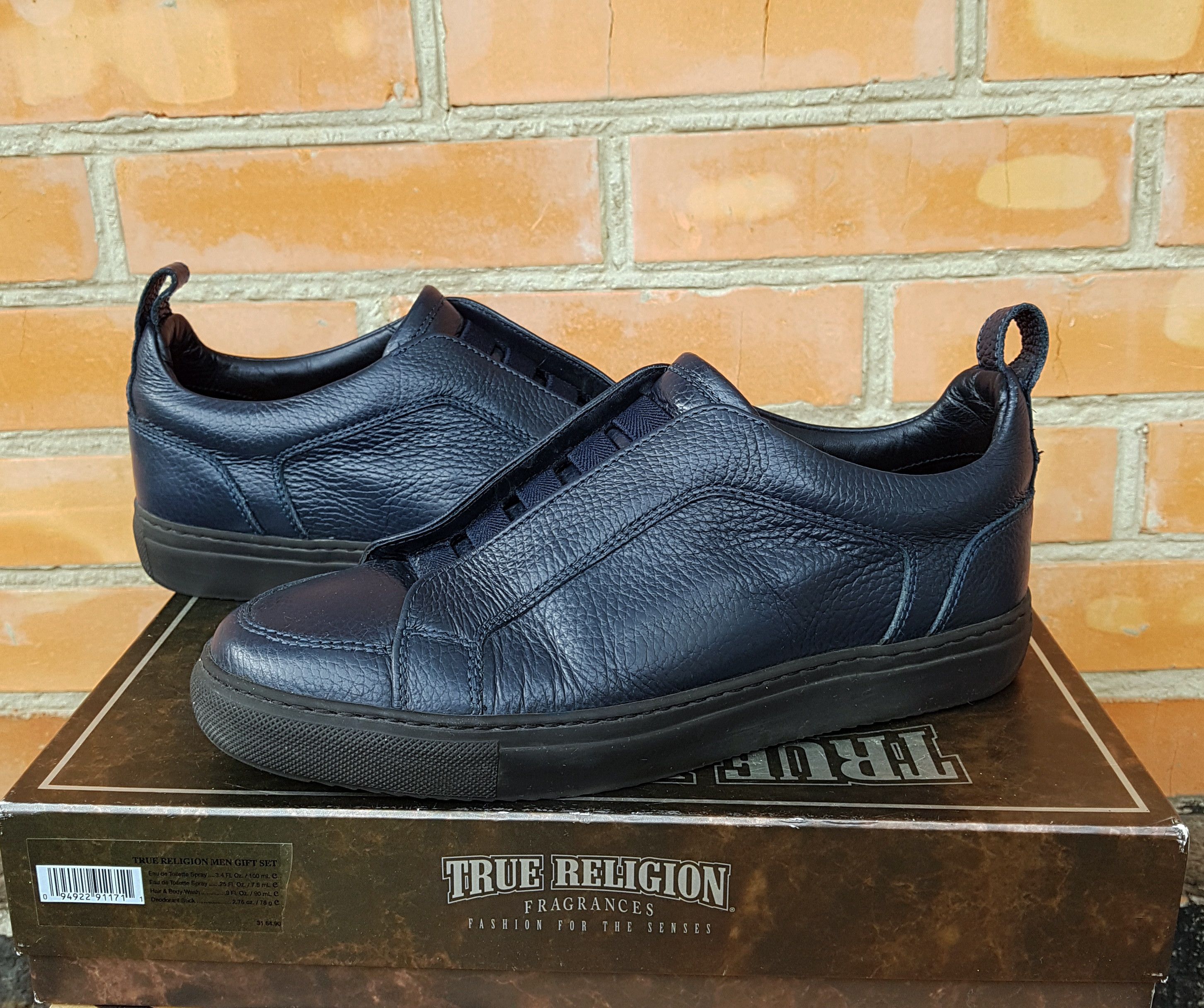 Doucal's Doucal's Leather Roger Blue Sneakers Slip-on sz 40 Size US 7.5 / EU 40-41 - 3 Thumbnail