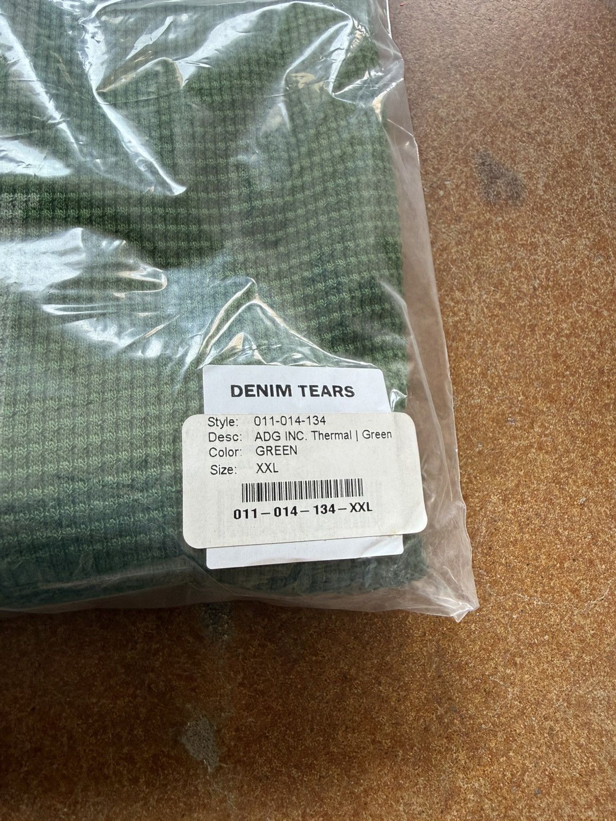 DENIM TEARS Denim Tears ADG Inc. Thermal Green XXL Size US XXL / EU 58 / 5 - 9 Thumbnail
