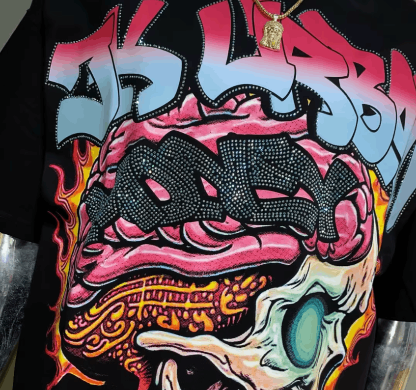 Japanese Brand Skull Print Retro Style Top Y2K Size US M / EU 48-50 / 2 - 5 Thumbnail