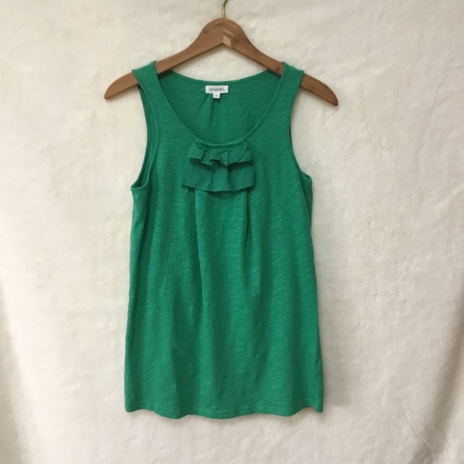 Generra Anthropologie/ GENERRA Green Tank Top Size S / US 4 / IT 40 - 1 Thumbnail
