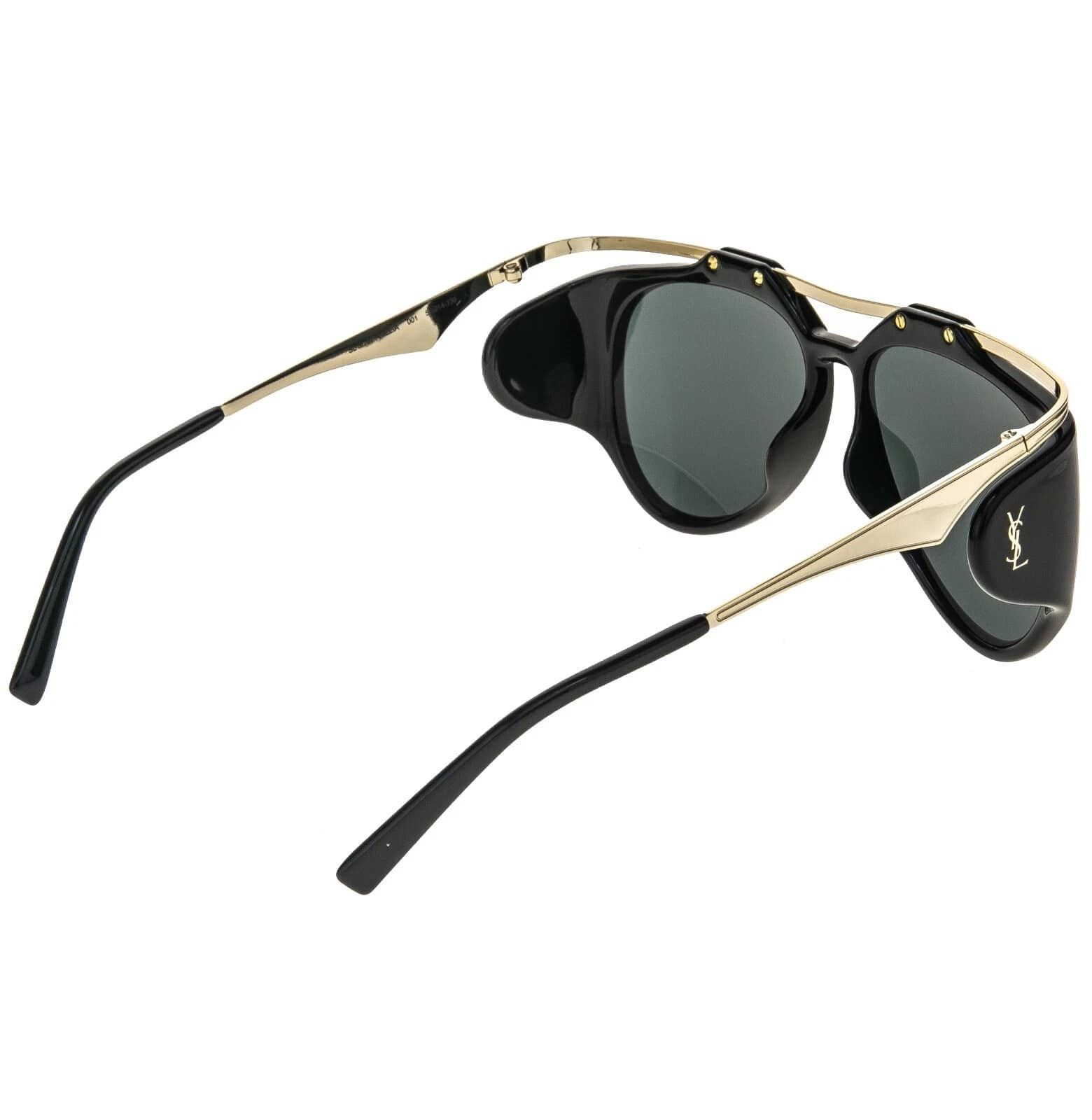 Yves Saint Laurent SAINT LAURENT AMELIA SL M137 SL137 Gold Fashion Sunglass 001 Size ONE SIZE - 3 Thumbnail