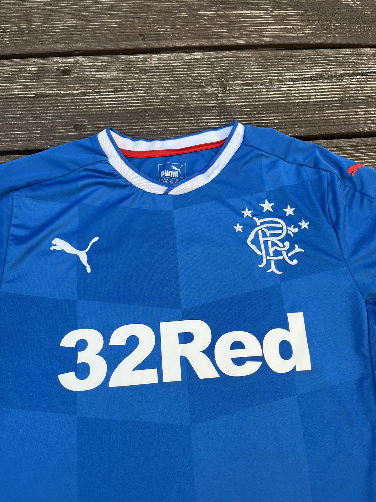 Puma Puma Rangers Glasgow 32 Red Soccer Scottish Football Jersey Size US M / EU 48-50 / 2 - 2 Thumbnail