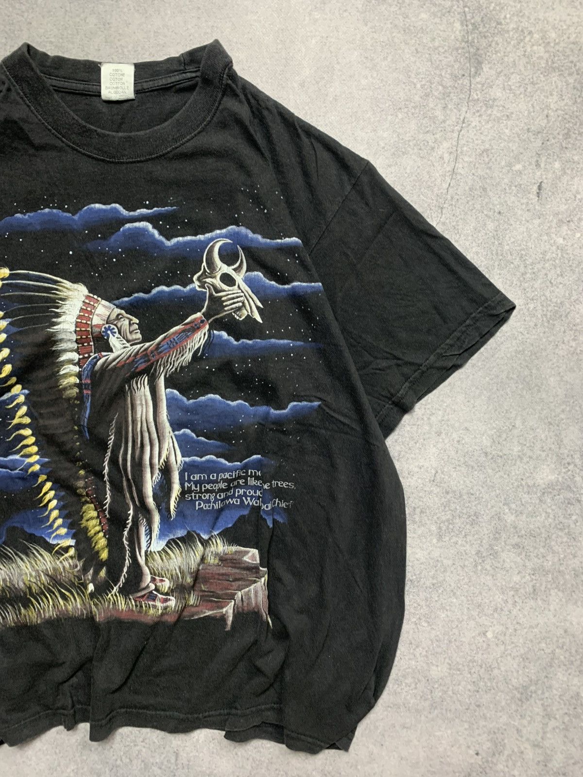 Vintage Vintage 90s USA The Spirit Of The Legend Y2K Tee Shirt Size US XL / EU 56 / 4 - 3 Thumbnail