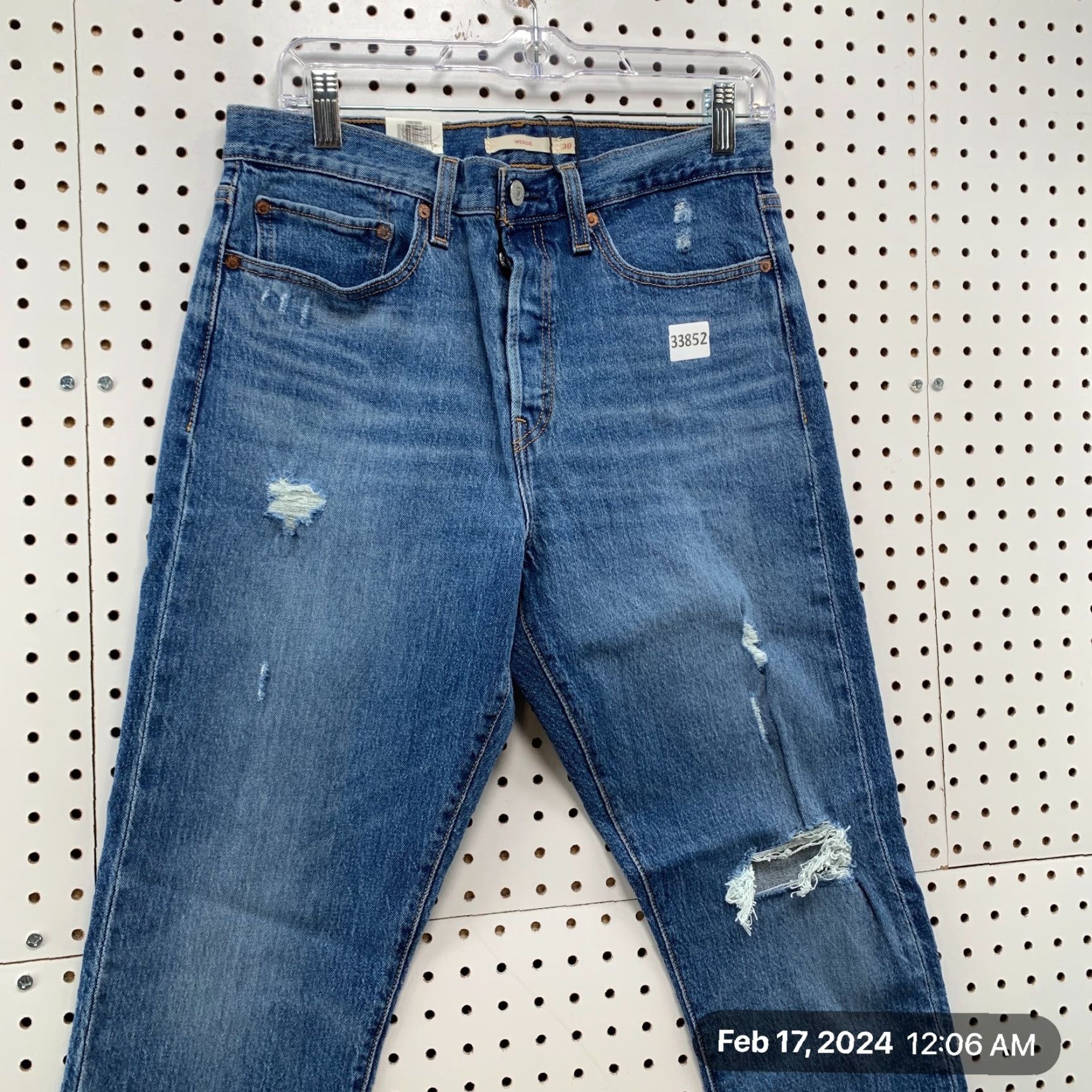 Levi's VINTAGE Levi's Wedgie Fit Denim Jeans Women's Size 30x28 High Rise Tapered Blue 90s Size 30" / US 8 / IT 44 - 4 Thumbnail