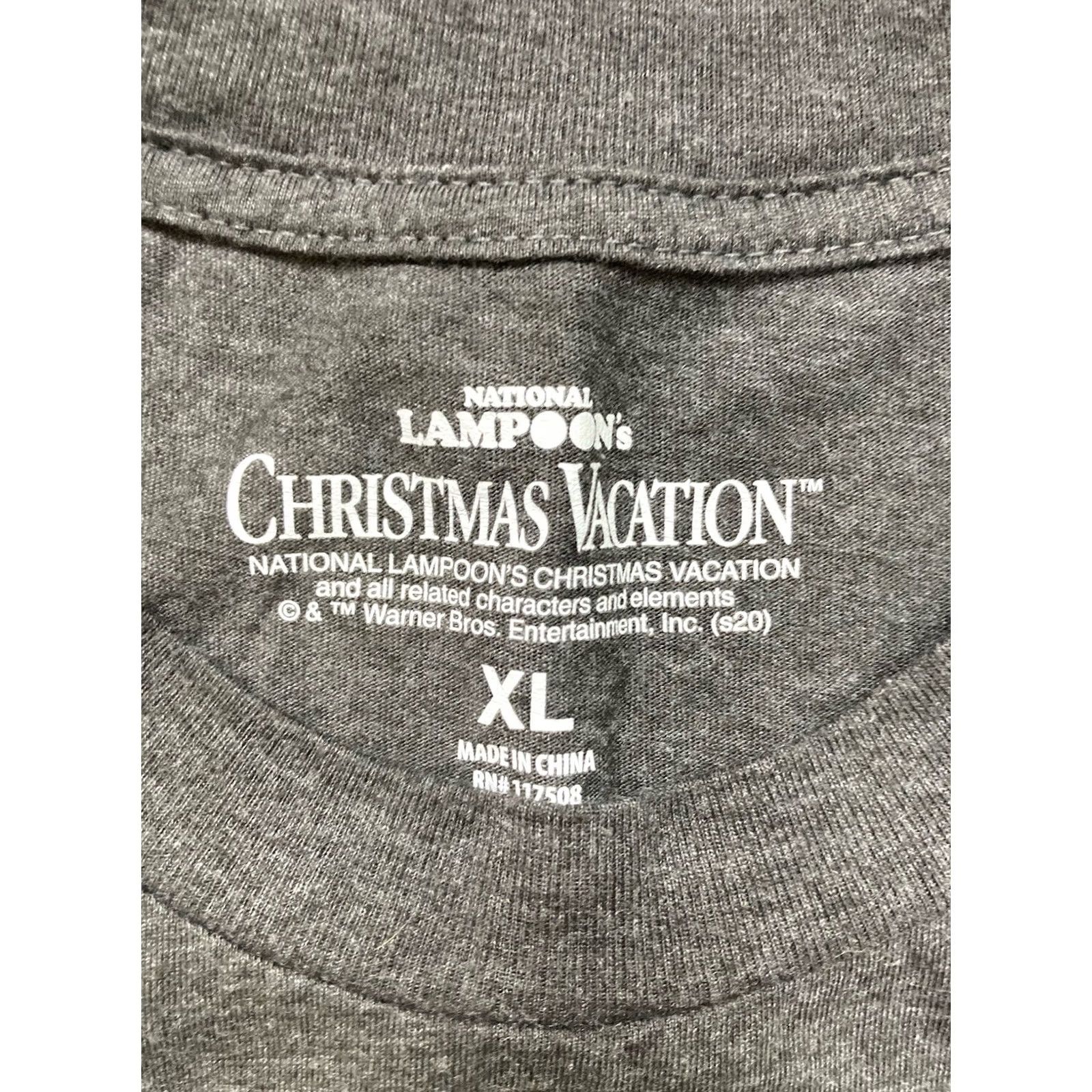 Vintage VINTAGE National Lampoon's Christmas Vacation Graphic T-shirt Men XL Gray Size US XL / EU 56 / 4 - 4 Thumbnail