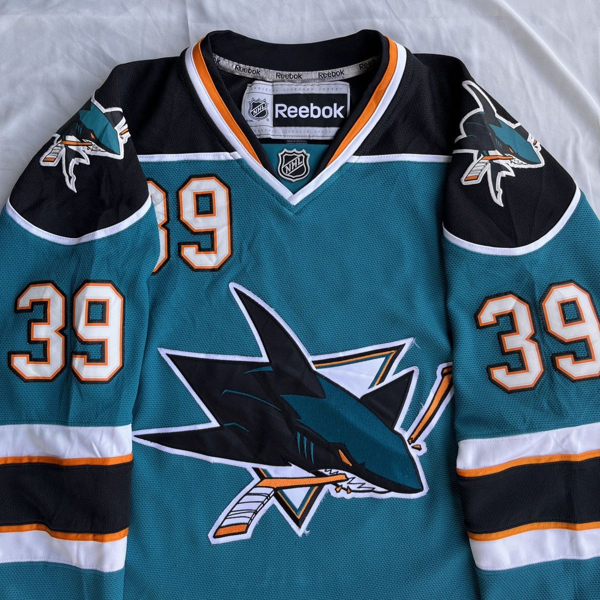 Reebok NHL San Jose Shark Reebok Jersey Size US XL / EU 56 / 4 - 3 Thumbnail