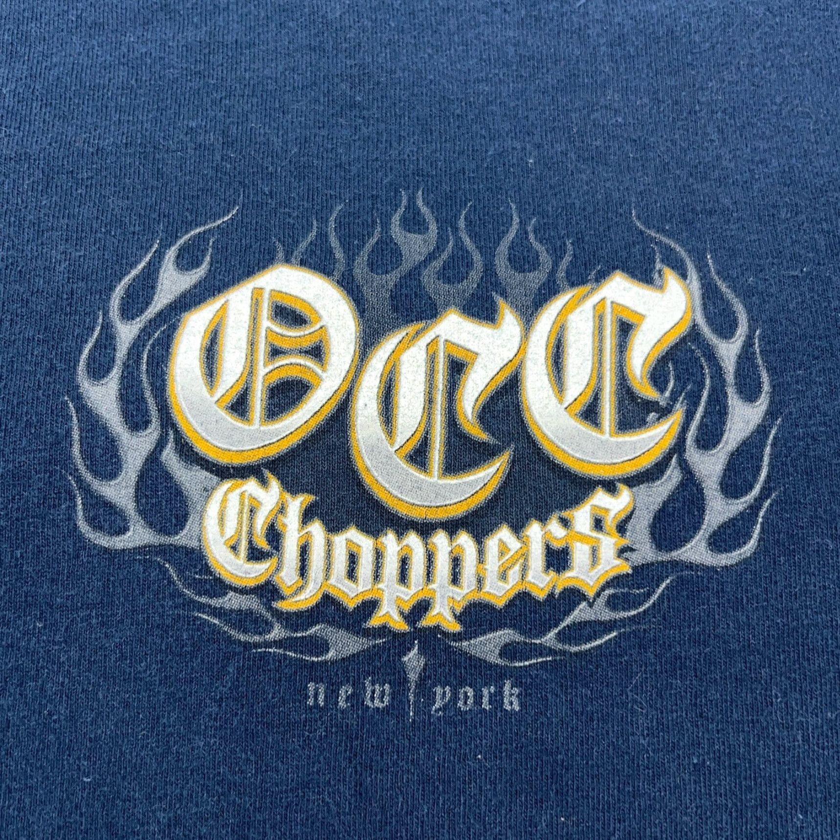Vintage Vintage Orange County Choppers Shirt Men XL Blue Tee OCC Y2K Fire Flames Tattoo Shirt Size US XL / EU 56 / 4 - 6 Thumbnail