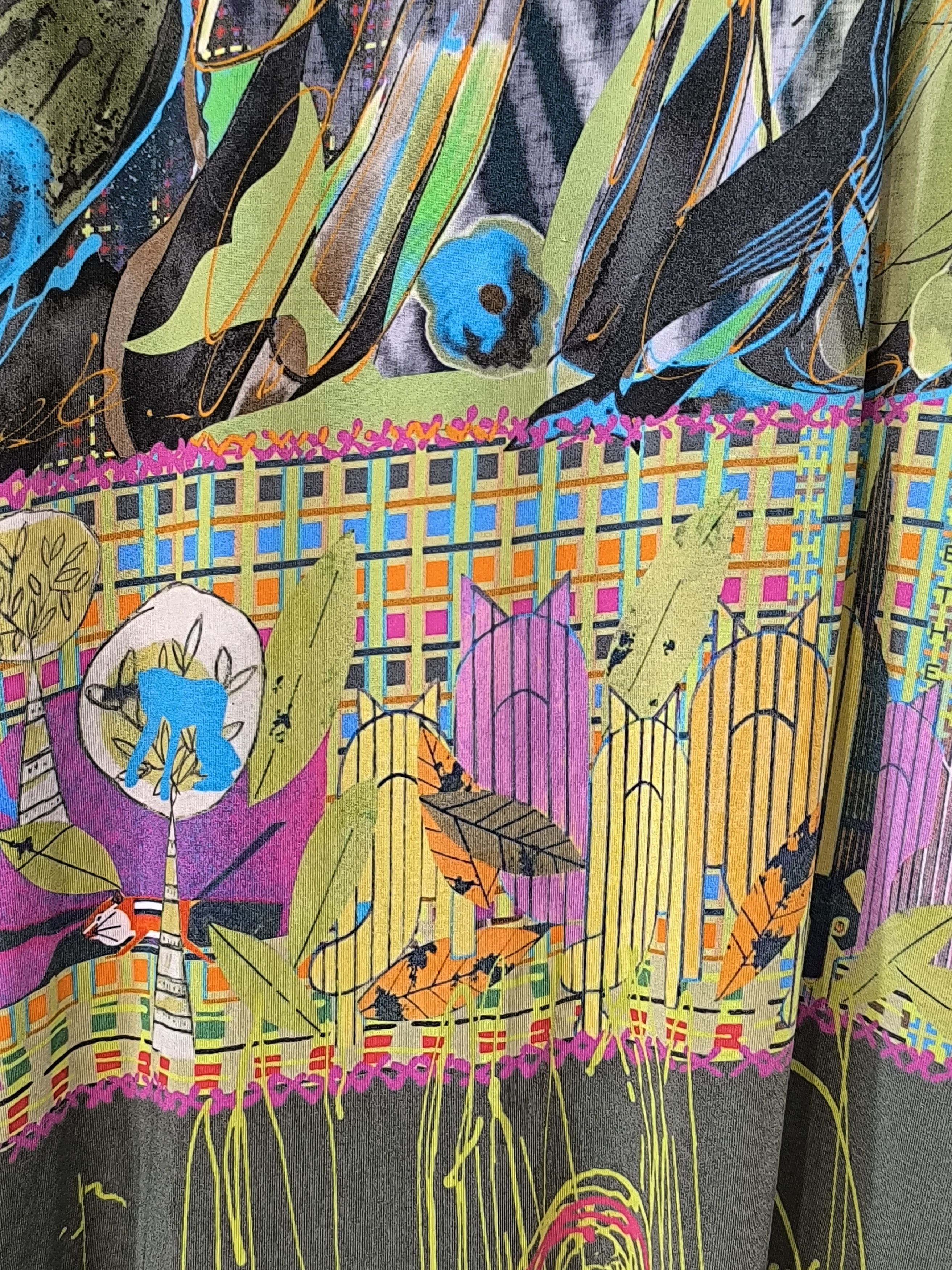 Other Save The Queen Off Shoulder Multicolor Short Dress Size S Size S / US 4 / IT 40 - 12 Thumbnail