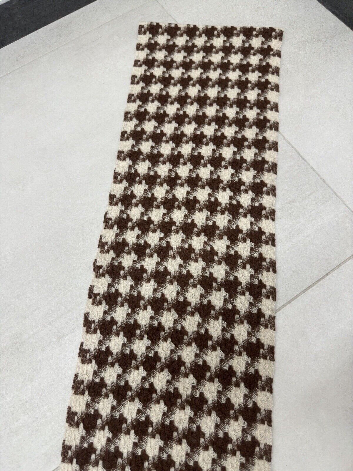 Trussardi Trussardi Wool Scarf Wraps Brown Beige 182x25 cm Size ONE SIZE - 5 Thumbnail
