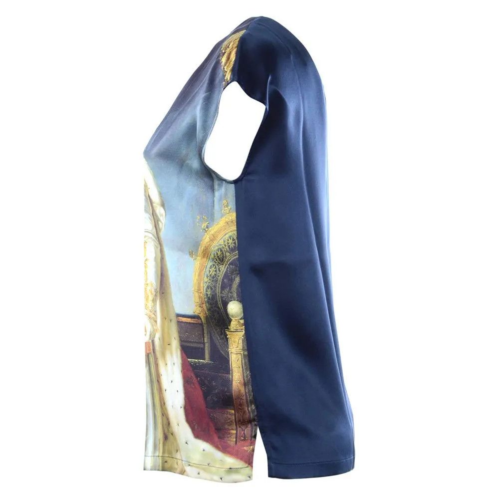 Dolce & Gabbana o1y0925 Silk T-Shirt in Multicolor Size S / US 4 / IT 40 - 3 Thumbnail