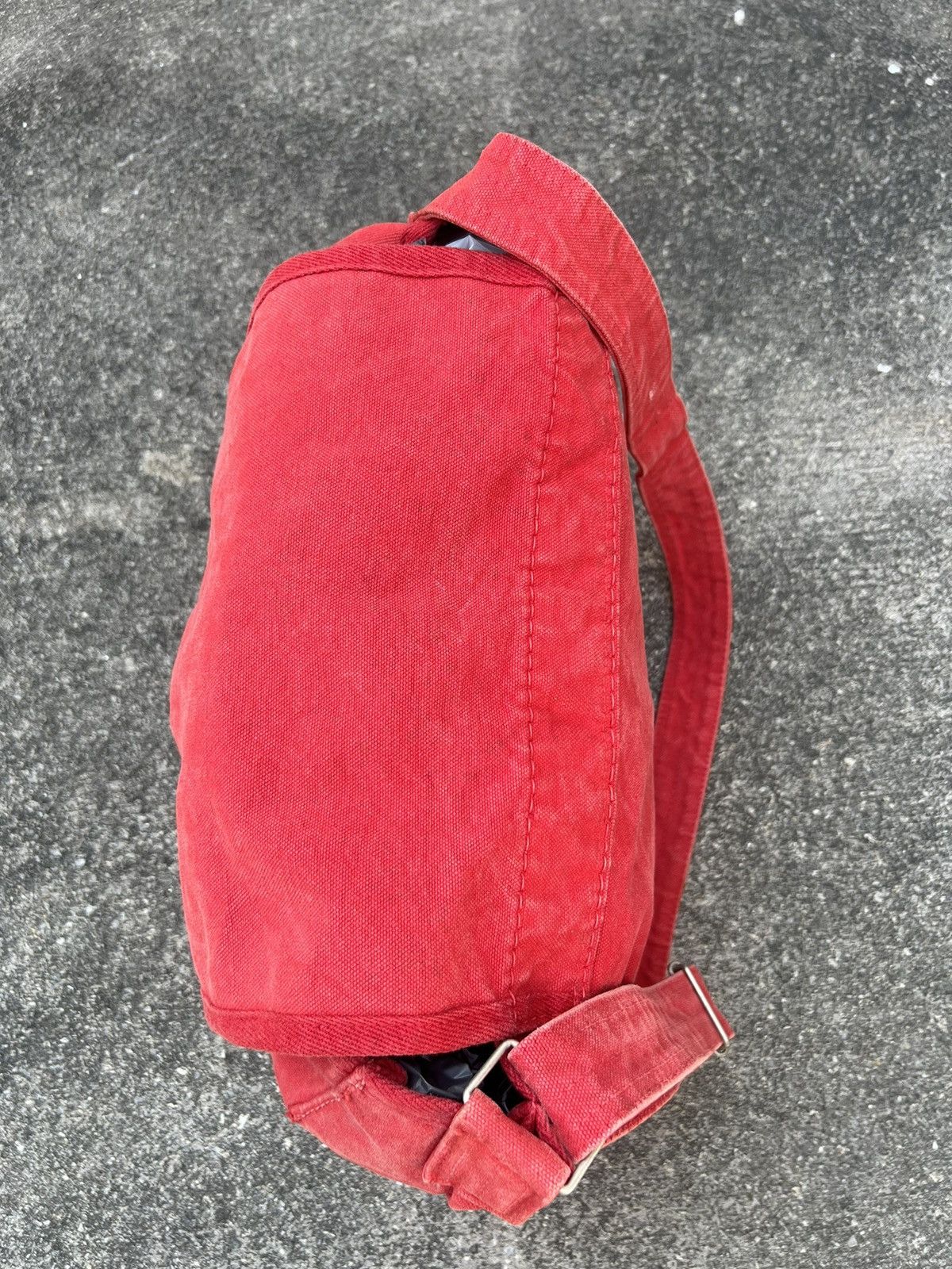 45rpm Vintage 45rpm Japan Fade Red Duck Cotton Messenger Bag Size ONE SIZE - 10 Thumbnail