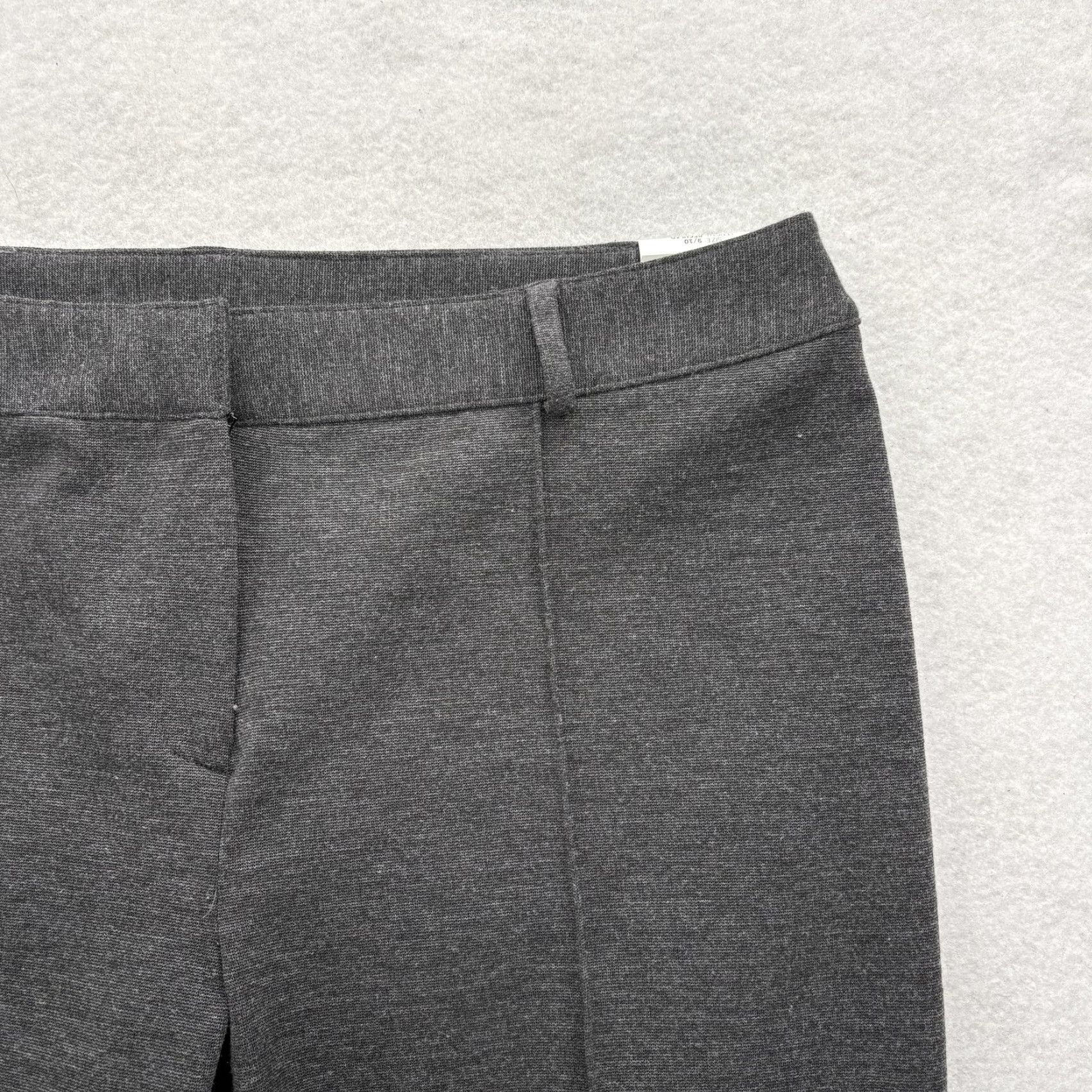 Express Express Ponte Seam Trouser Pants Womens 9/10 Gray Straight Leg Ponte Stretch NWT Size 32" / US 10 / IT 46 - 3 Thumbnail