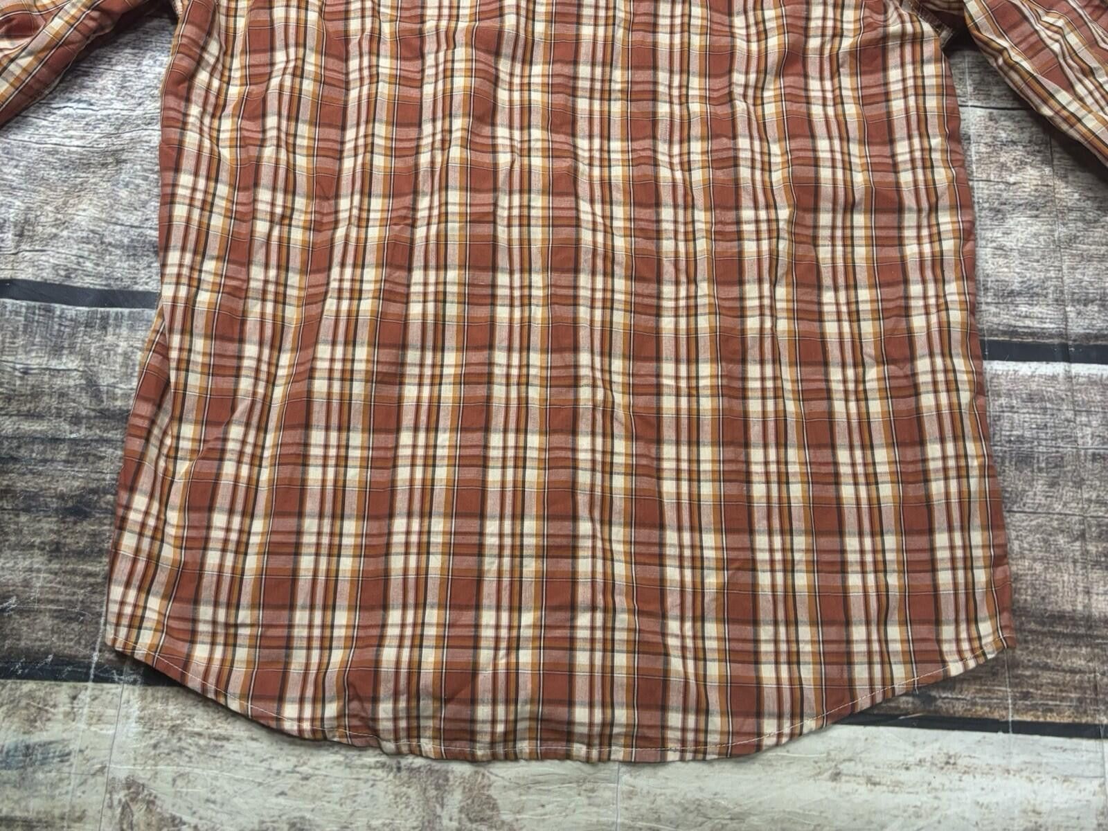 Levi's Levis Shirt Mens Medium Pearl Snap Button Check Plaid Size US M / EU 48-50 / 2 - 7 Thumbnail