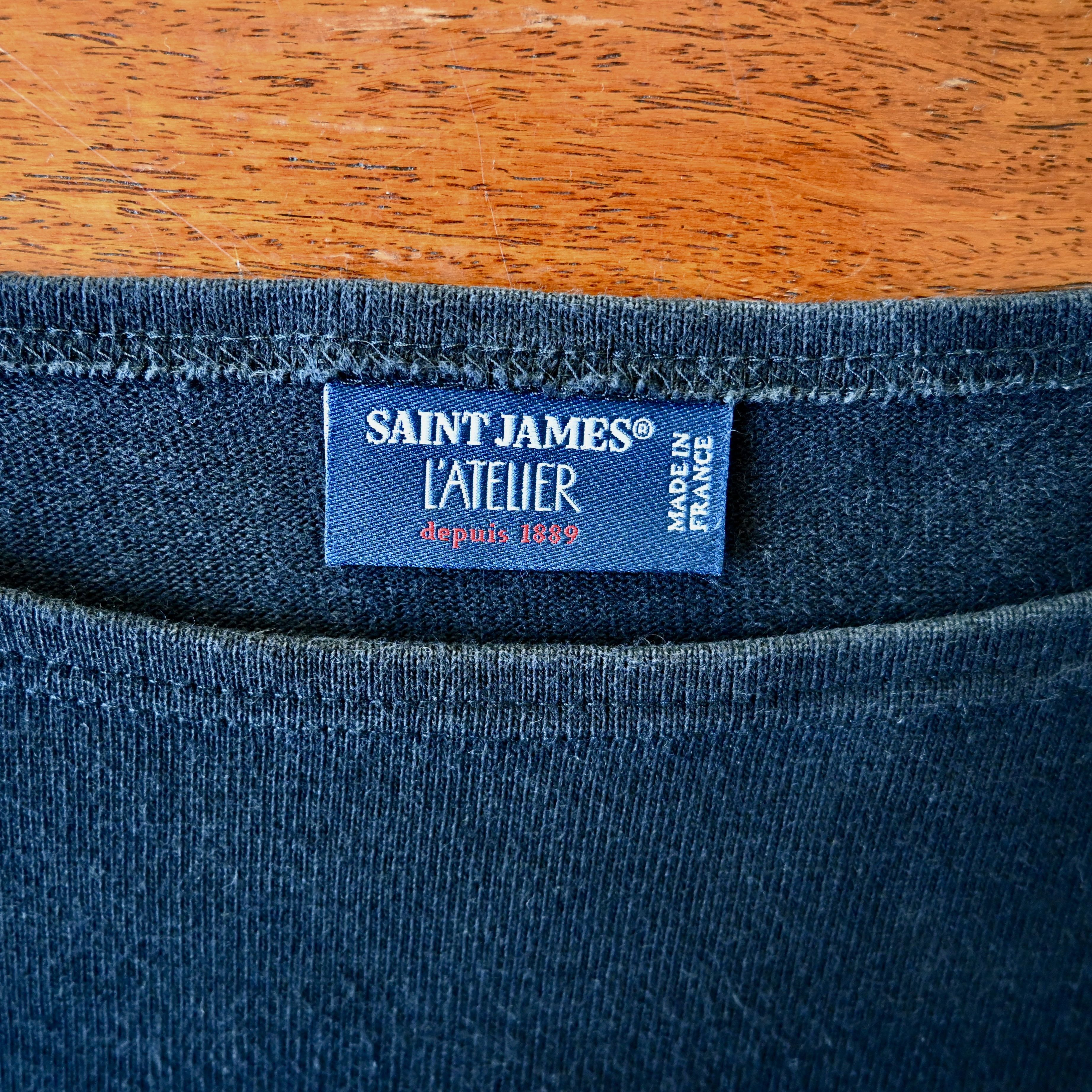 Saint James SAINT JAMES "GUILDO" heavyweight solid breton shirt, 4/M Size US M / EU 48-50 / 2 - 8 Thumbnail