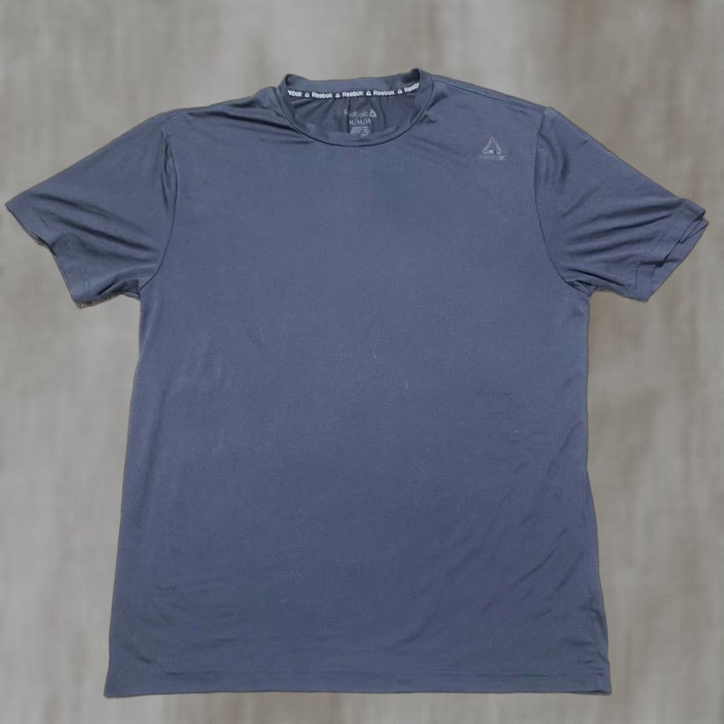 Reebok Reebok Shirt Athletic Short Sleeve Gray Breathable M Mens Adult Medium Size US M / EU 48-50 / 2 - 1 Thumbnail