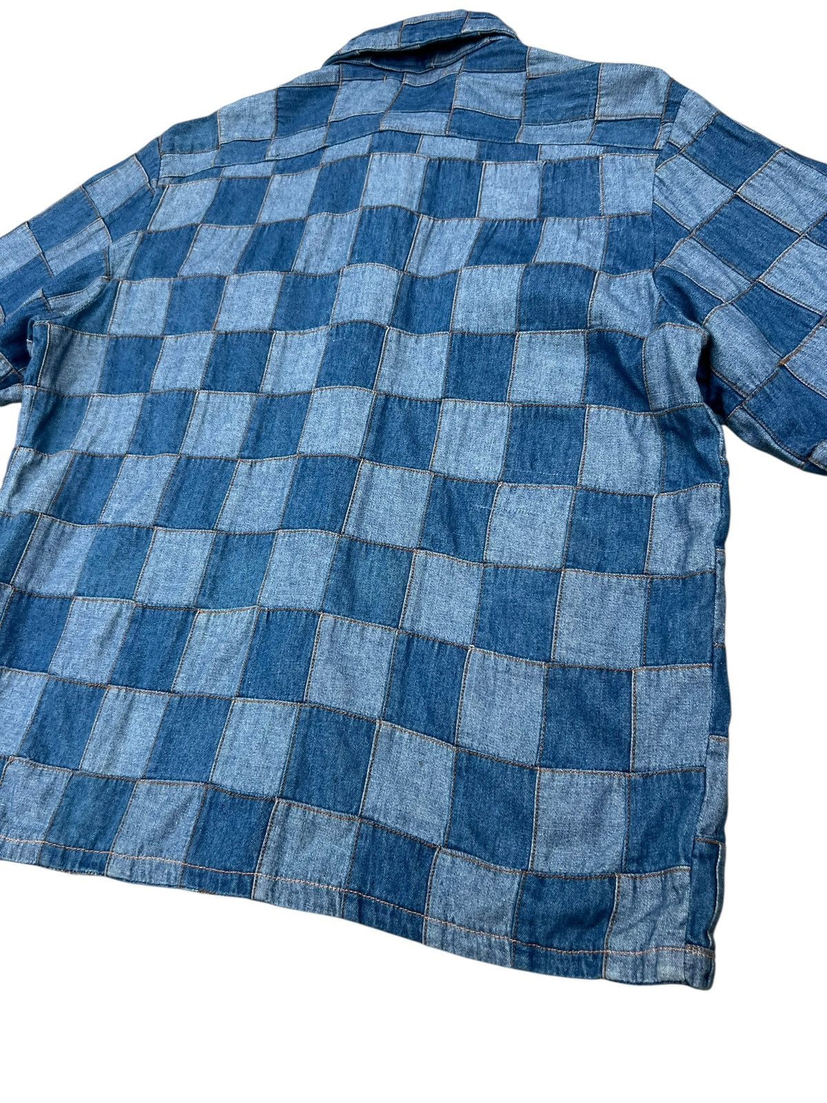 14th Addiction Dope + Drakkar Japan Patchwork Denim Heavy Shirt Size US M / EU 48-50 / 2 - 24 Thumbnail
