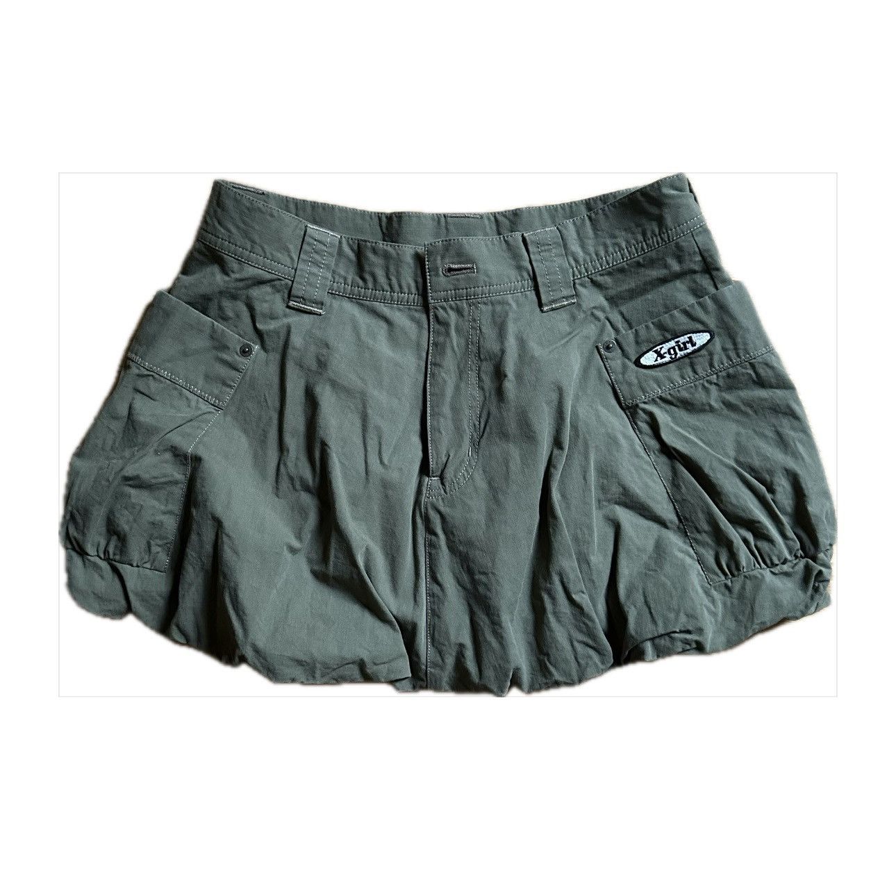 X-Girl Balloon cargo mini bubble skirt Size 29" - 1 Thumbnail