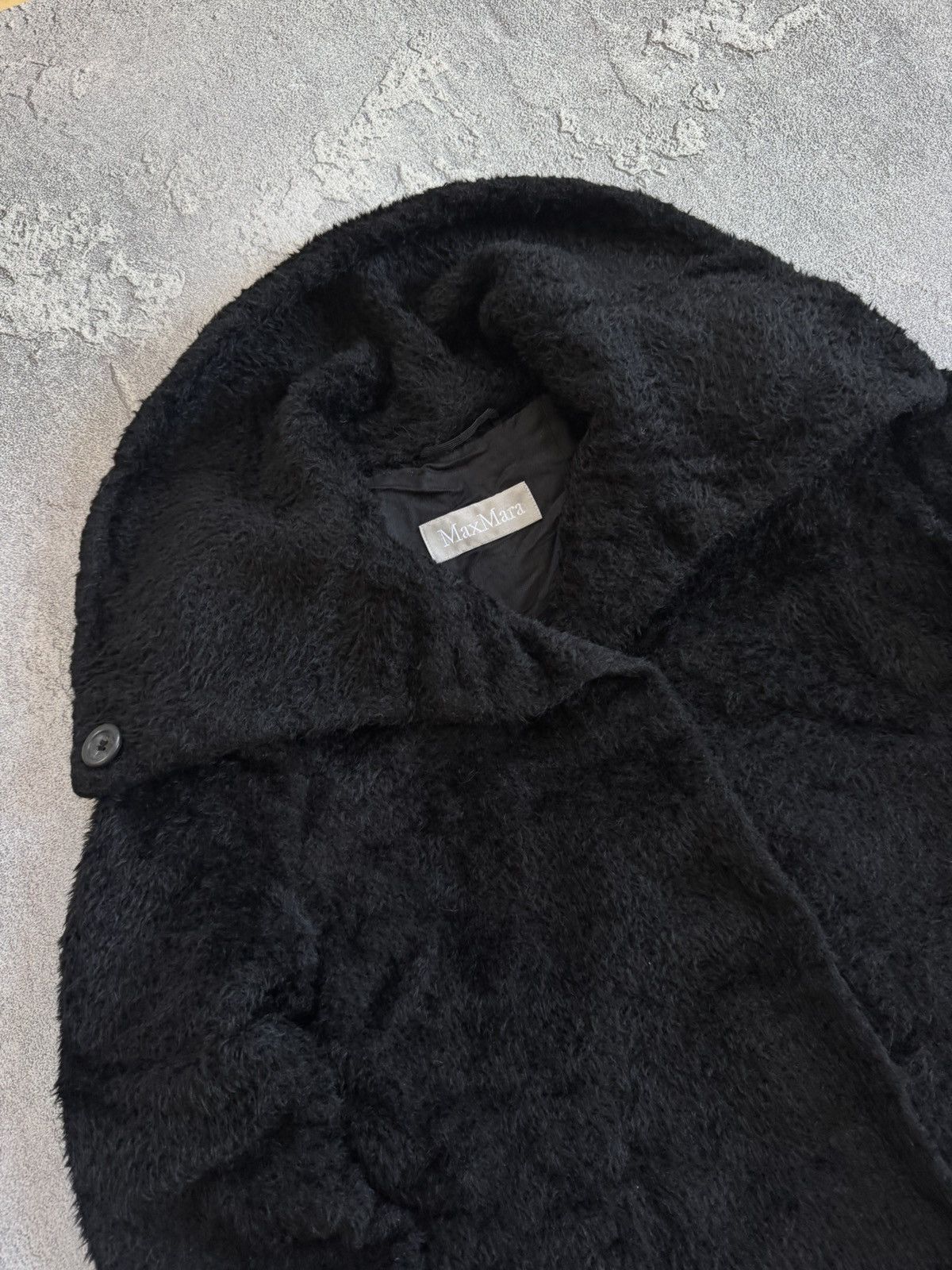 Max Mara × Weekend Max Mara Max Mara USA12/GB14 black alpaca/wool coat button up jacket Size XL / US 12-14 / IT 48-50 - 4 Thumbnail