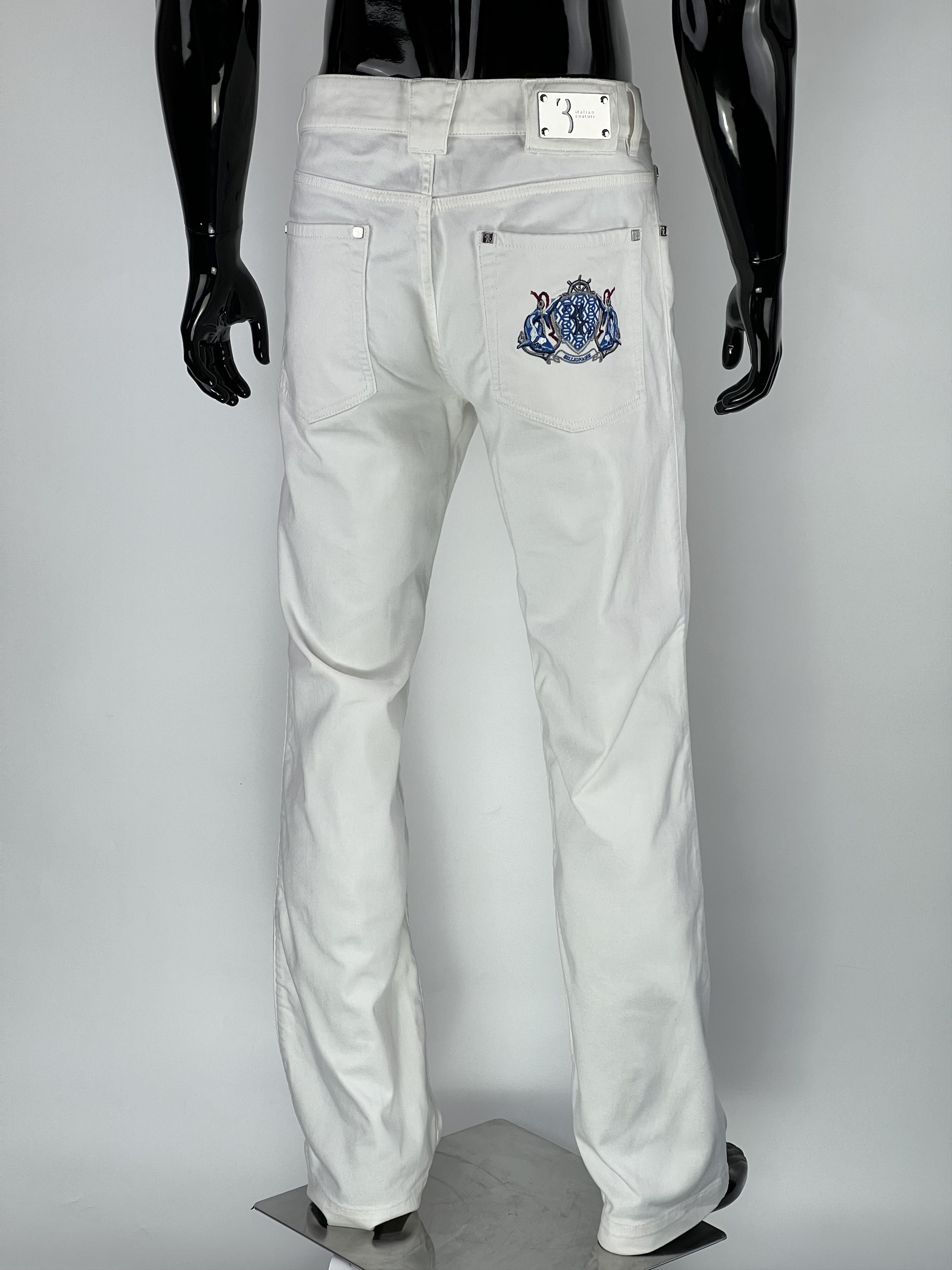 Billionaire Couture Billionaire Couture Rare Men's White Jeans Size 52 Size US 36 / EU 52 - 1 Thumbnail