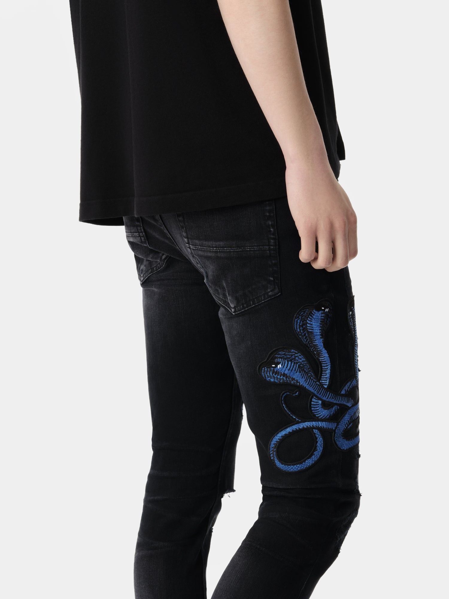 Amiri o1s1wg110825 Poison Archival Jeans in Black Size US 30 / EU 46 - 6 Thumbnail