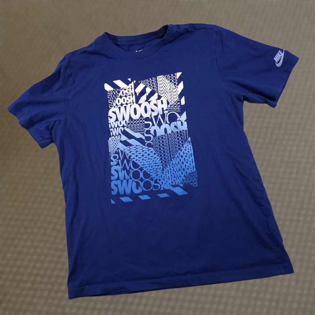 Nike Nike Shirt Mens Large Blue Swoosh Graphic Tee Short Sleeve Athletic Cambodia Size US L / EU 52-54 / 3 - 1 Thumbnail