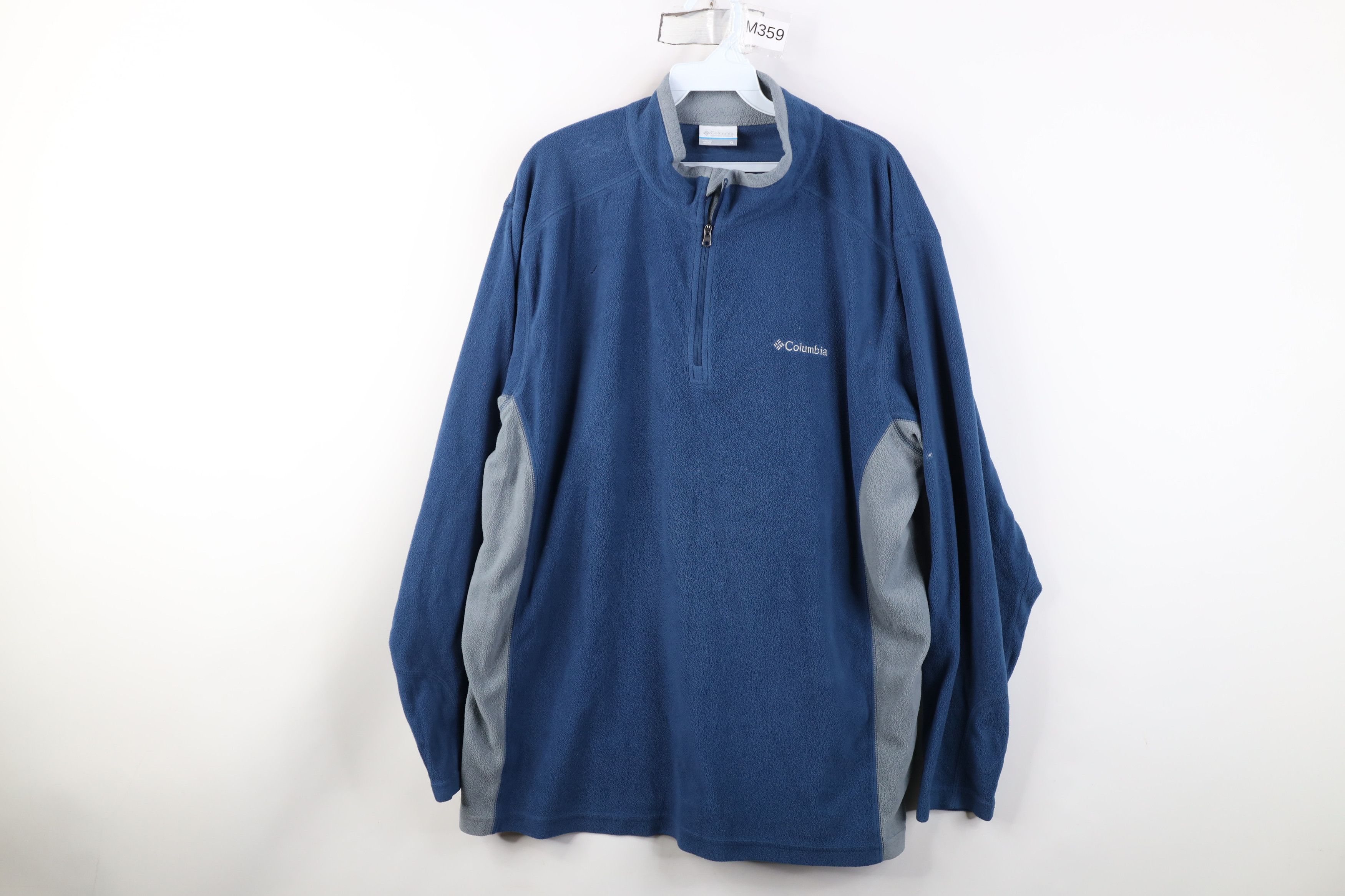 Columbia Vintage Y2K Columbia Lightweight 1/4 Half Zip Sweater Blue Size US XL / EU 56 / 4 - 1 Thumbnail