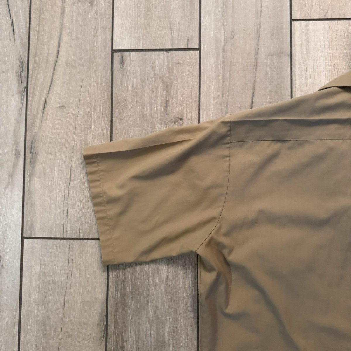 Stussy Vintage 70s Earth Tone Tan Military Cropped Pocket Button Up Size US M / EU 48-50 / 2 - 15 Thumbnail