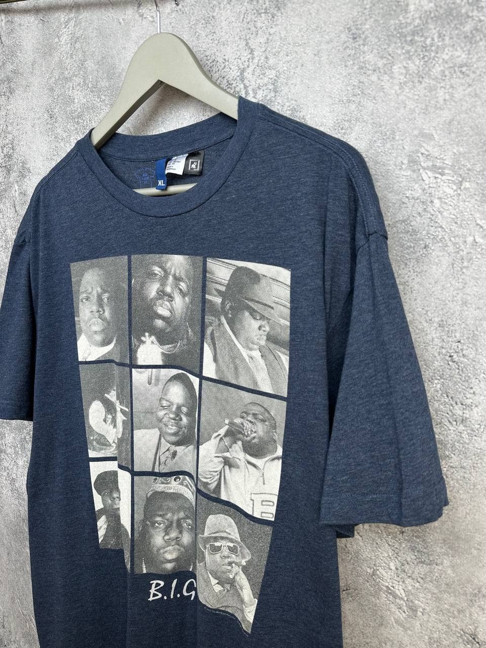 Rap Tees The Notorious B.I.G. Graphic T-Shirt Blue Hip Hop Rap Tee Size US XL / EU 56 / 4 - 4 Thumbnail