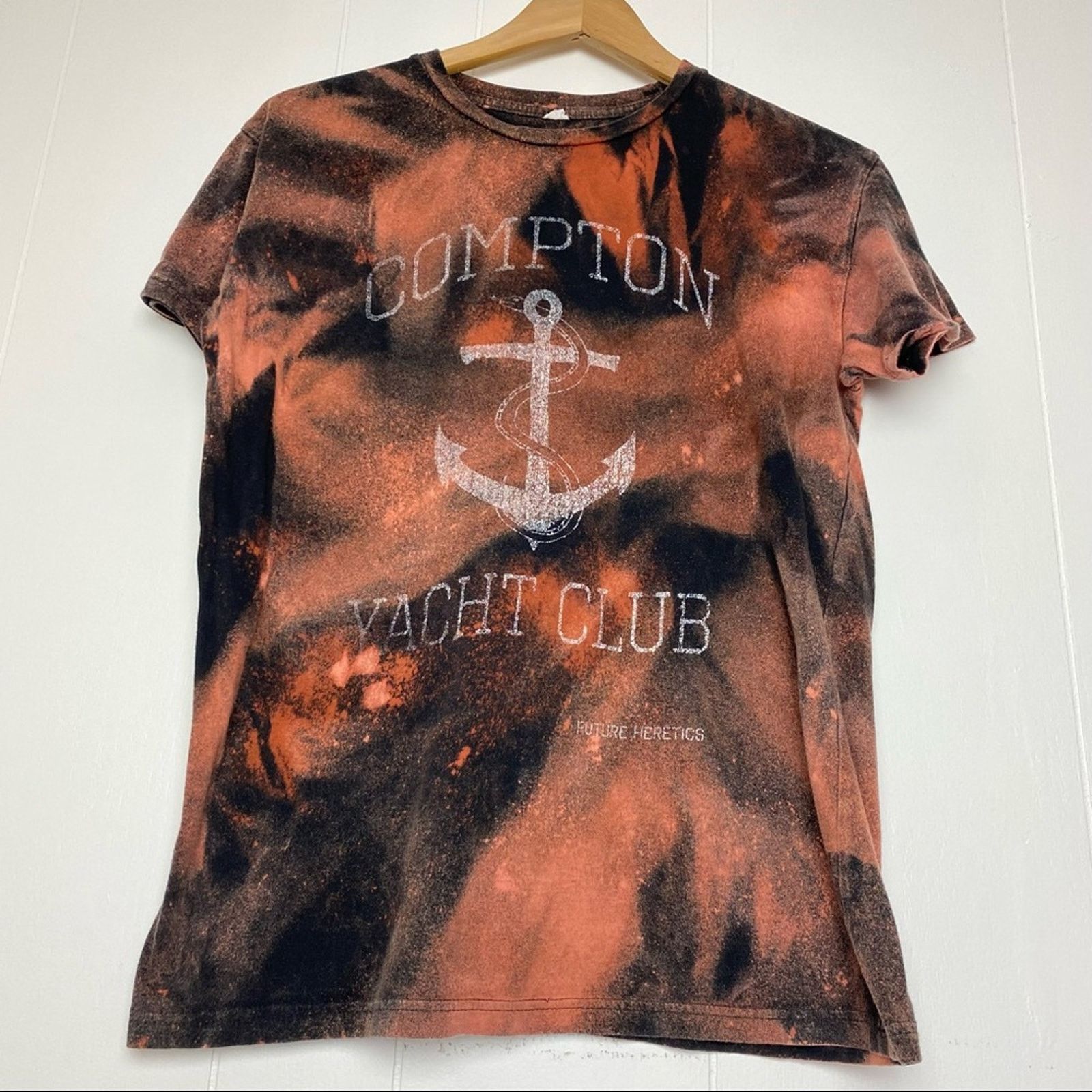 Future Compton Yacht Club Marbleized Bleach Tie Dye Tee Shirt S/M Size S / US 4 / IT 40 - 5 Thumbnail