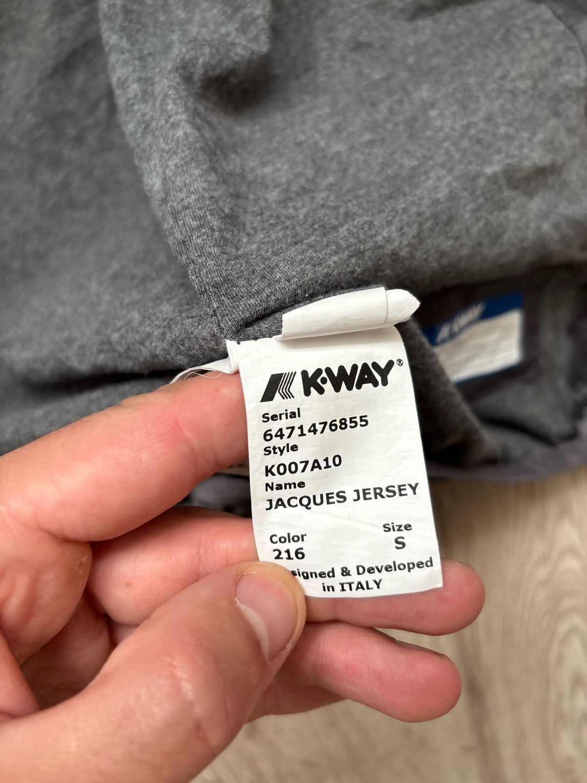 K-Way K-Way Jacques Jersey Women’s Jacket Gray Size S Windbreaker Size S / US 4 / IT 40 - 19 Thumbnail