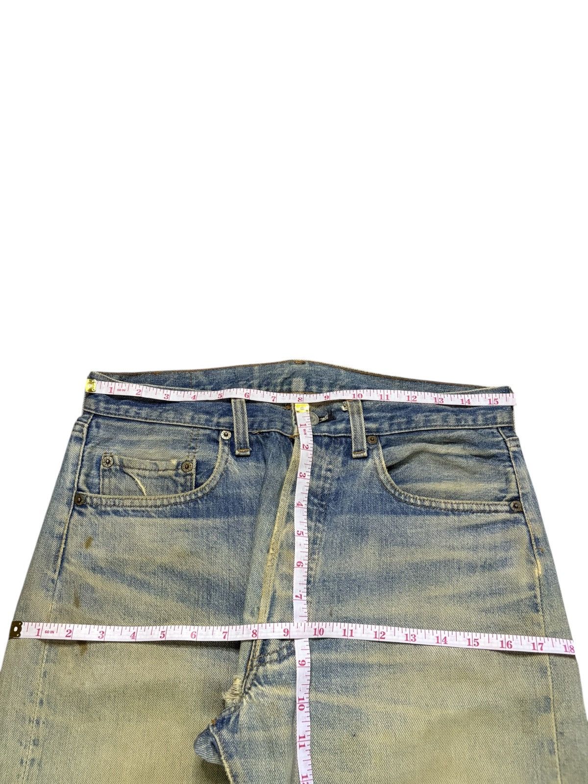 Levi's Vintage 80s Levis 501 Selvedge Mud Wash Jeans Button 524 Size US 32 / EU 48 - 11 Thumbnail