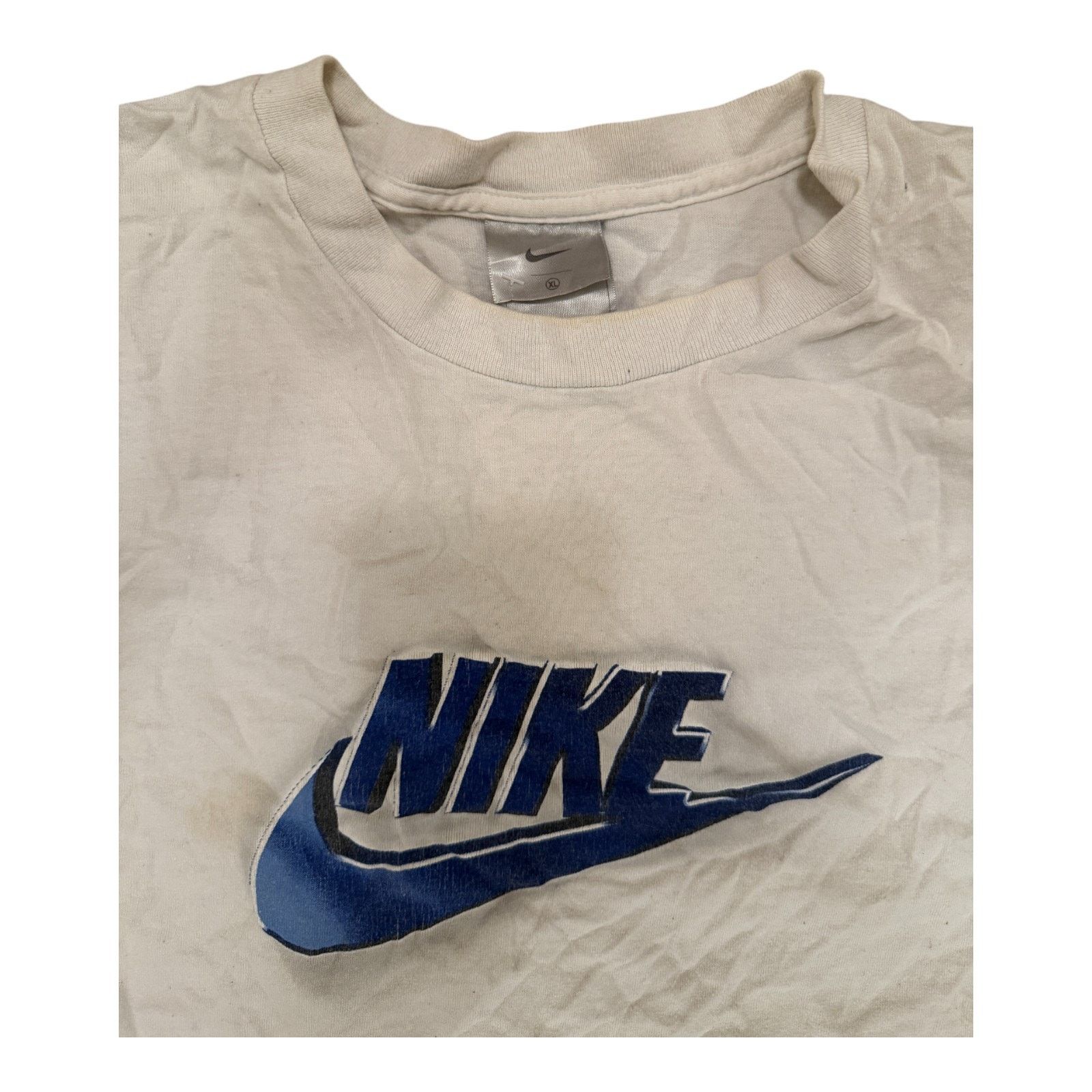 Nike Vintage Nike Shirt Mens XL White Swoosh Logo Long Sleeve Size US XL / EU 56 / 4 - 2 Thumbnail