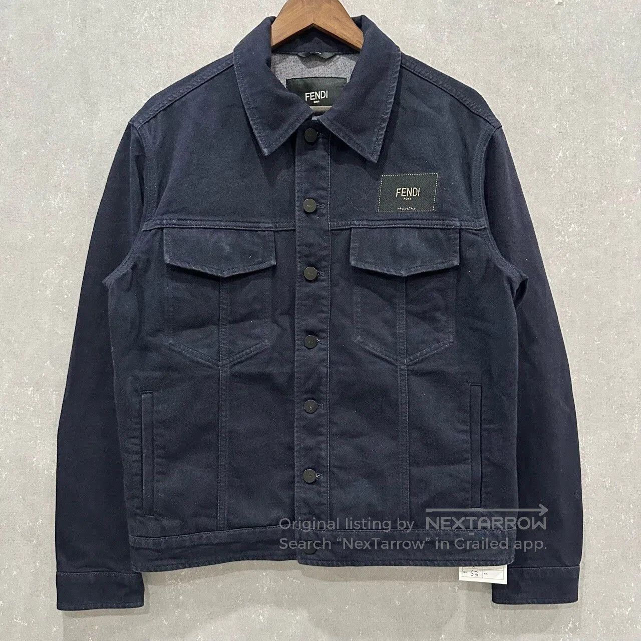 Fendi FENDI Solid Chest Pocket Cotton Jacket. Size US M / EU 48-50 / 2 - 1 Thumbnail
