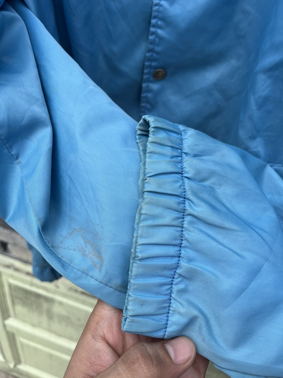 Vintage Vintage Snap Button Solid Blue Bitch Jacket, Long Sleeve Size US L / EU 52-54 / 3 - 5 Thumbnail