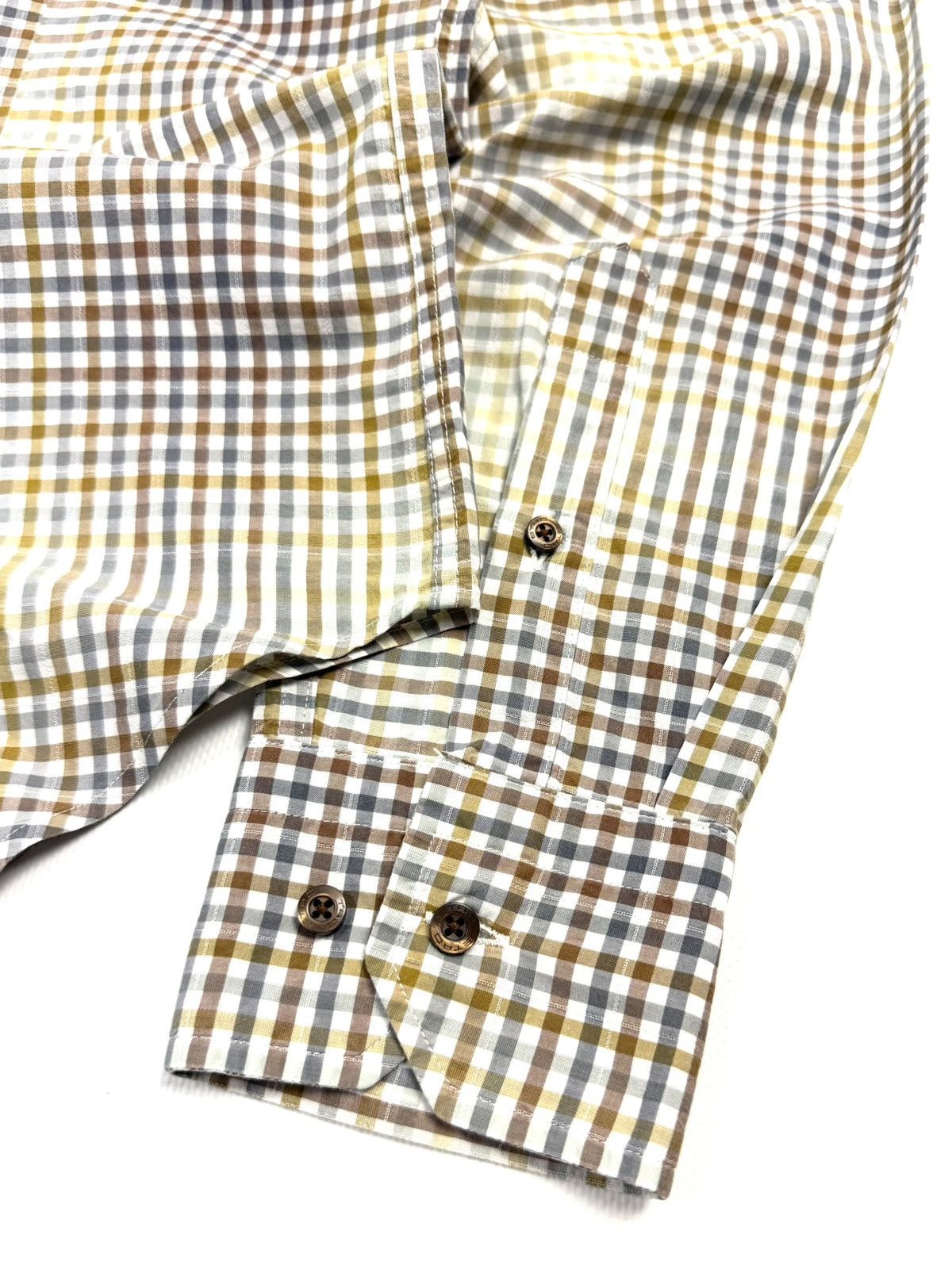 Etro Etro Vintage Plaid Button-Up Shirt Cotton Italy L Luxyry Size US L / EU 52-54 / 3 - 15 Thumbnail