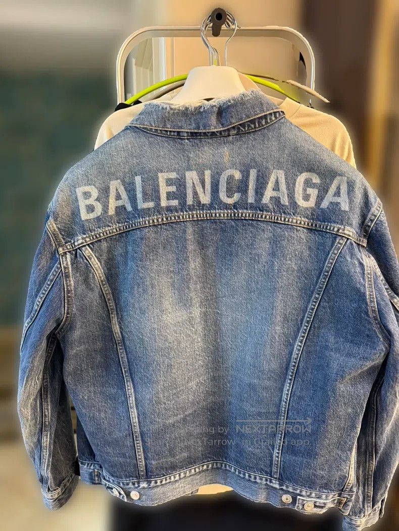 Balenciaga Balenciaga Denim Jacket Size US M / EU 48-50 / 2 - 2 Thumbnail