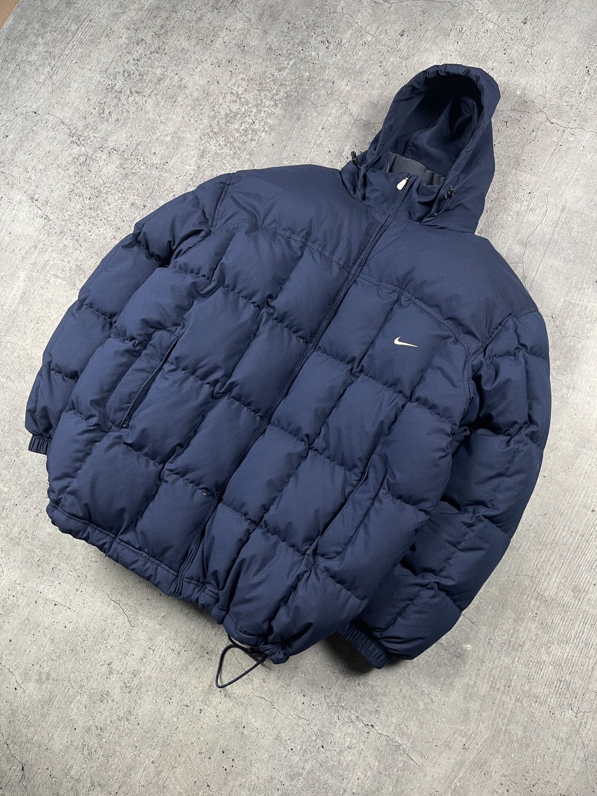 Nike × Vintage Very Rare 90s Nike Vintage Nylon Puffer Jakcet Size US XL / EU 56 / 4 - 2 Thumbnail