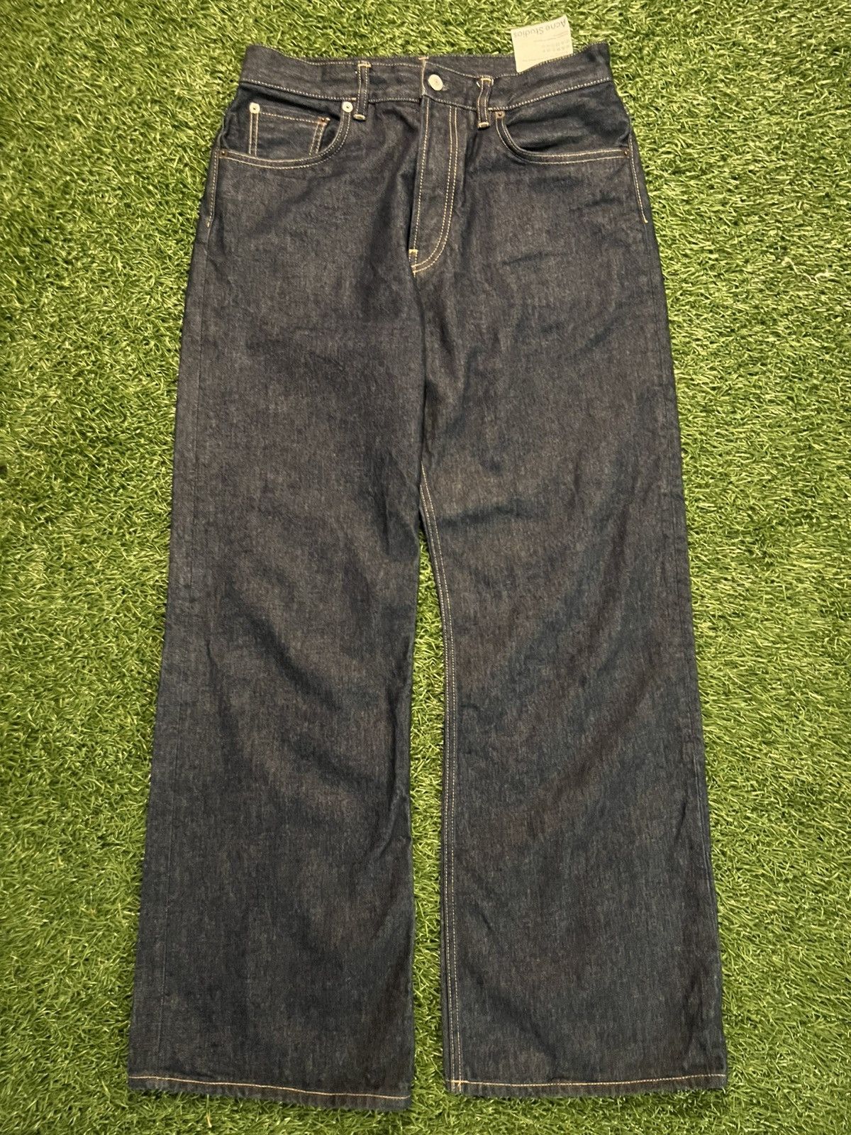 Acne Studios Acne Studios 2021M Regular Fit Jeans Selvedge Blue Denim Size US 32 / EU 48 - 2 Thumbnail