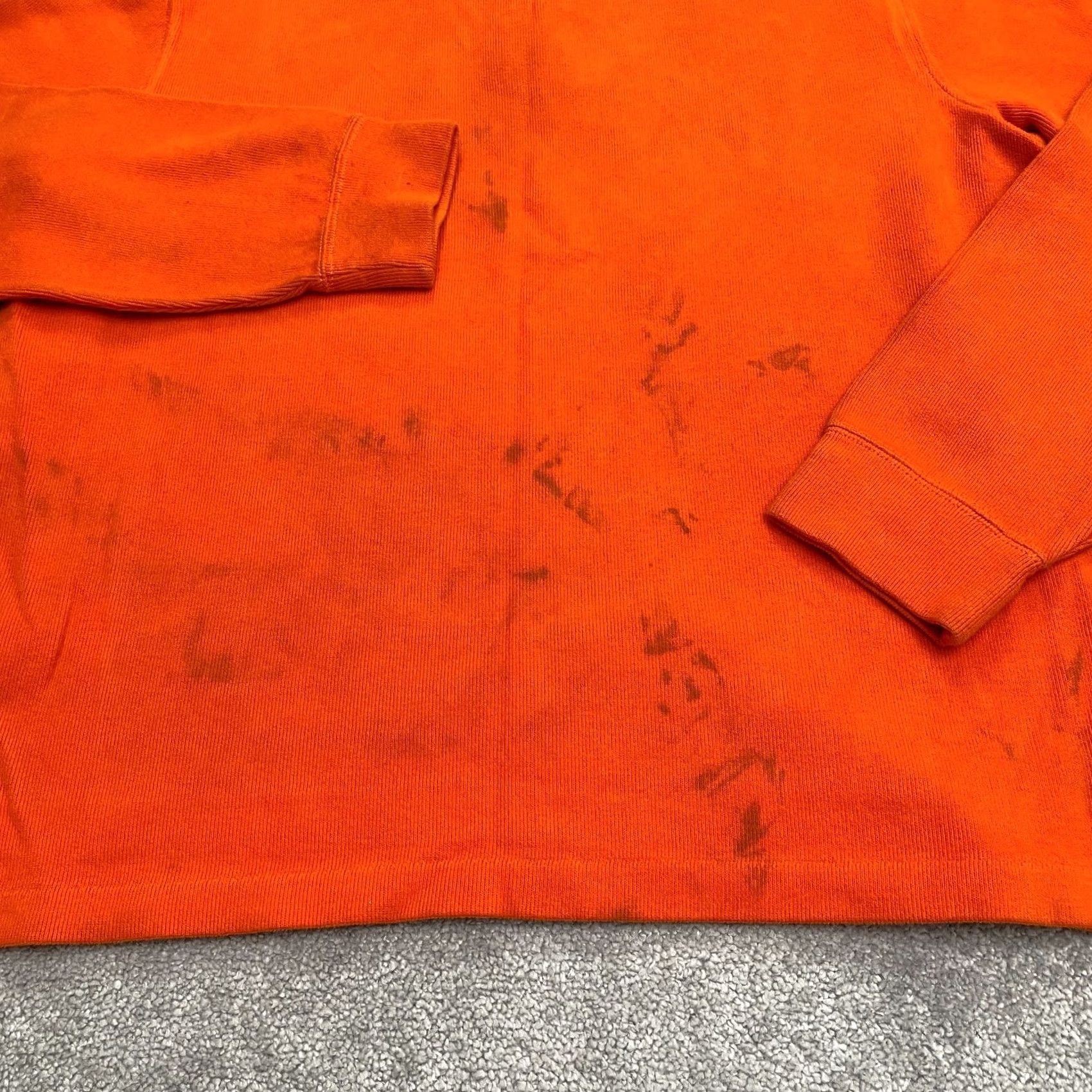 Polo Ralph Lauren Polo Ralph Lauren 1/4 Zip Sweater Mens XL Orange Cotton Mock Neck Casual Outdoor Shirt Size US XL / EU 56 / 4 - 5 Thumbnail