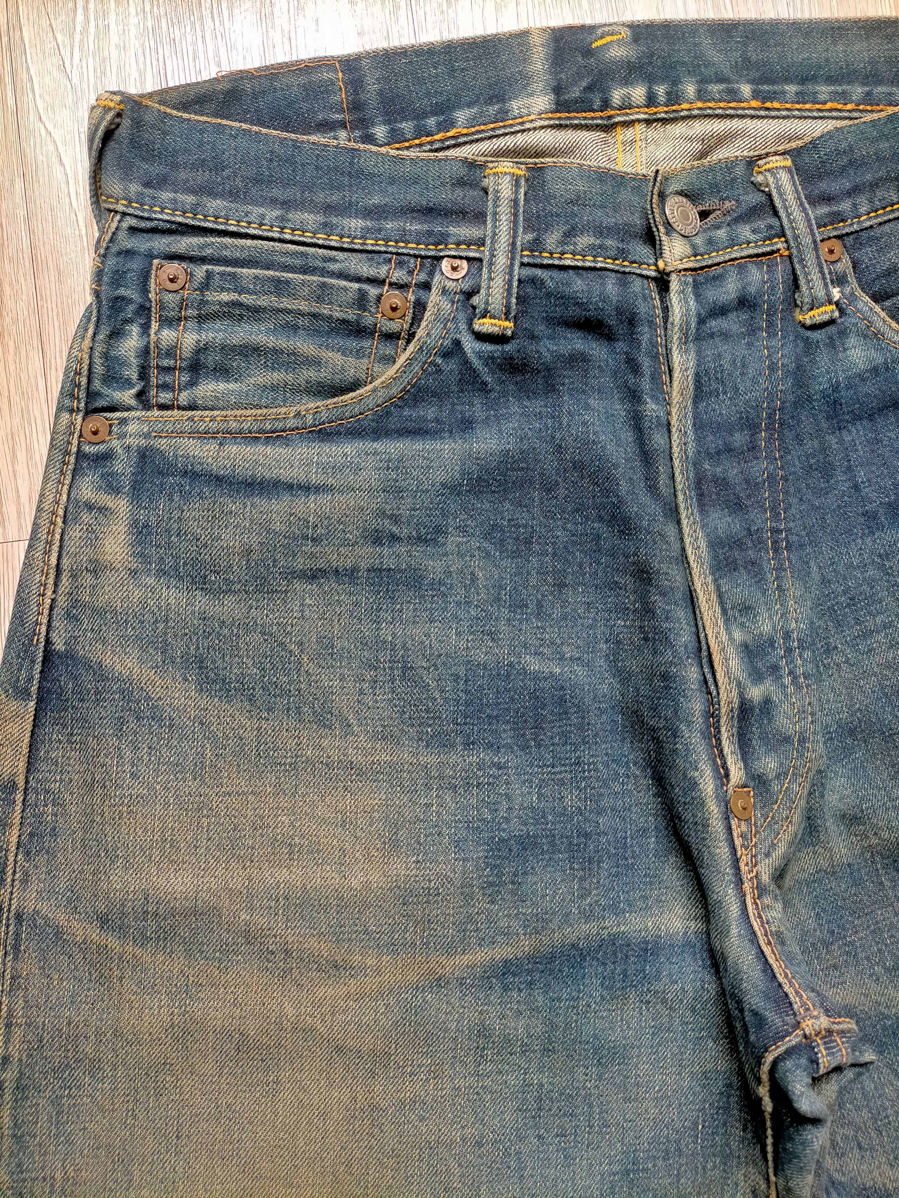 Evisu Vintage Evis Distressed selvedge Denim Size US 30 / EU 46 - 4 Thumbnail