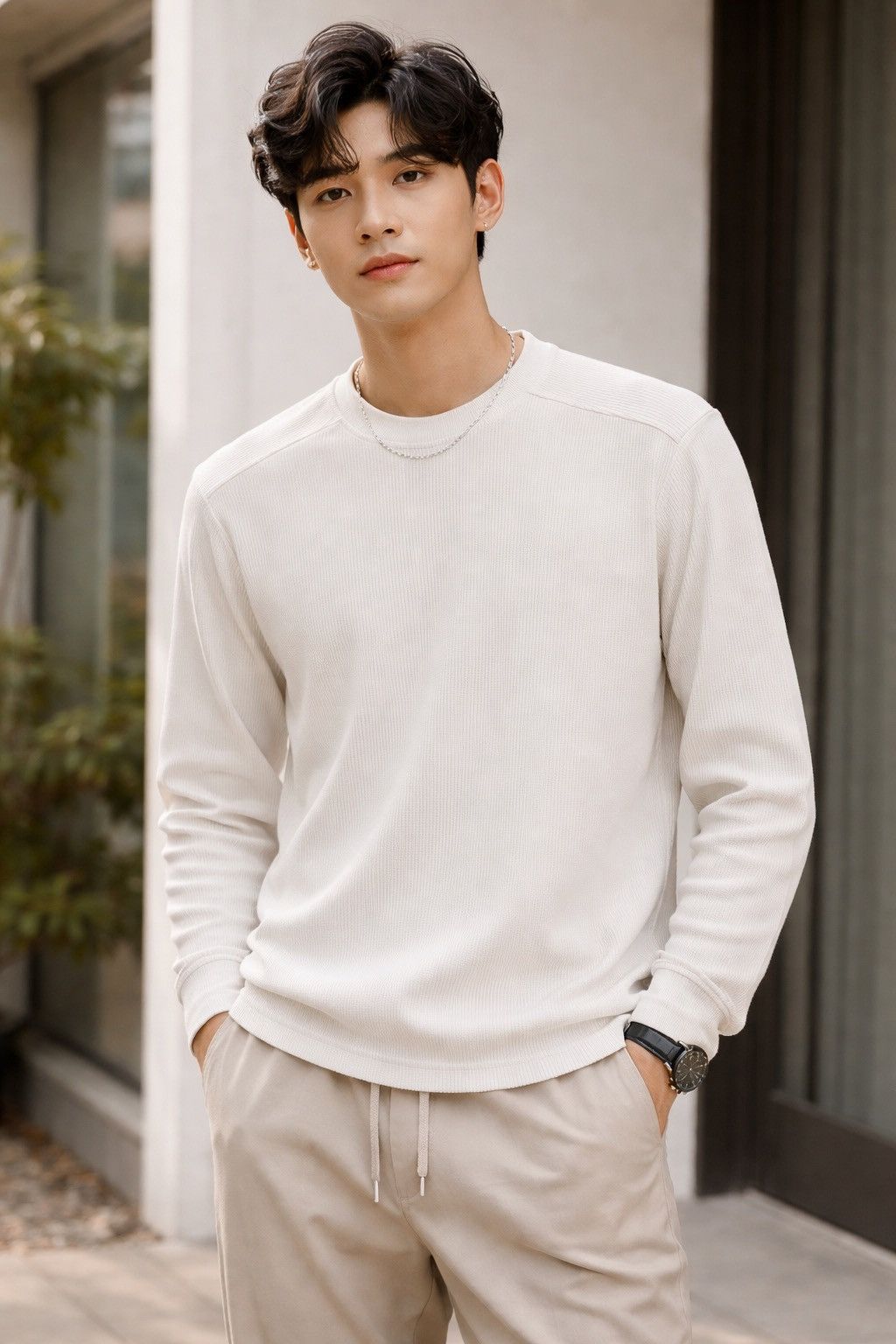 C.P. Company C.P. Company. Dry Waffle Crew Crewneck L/Sleeve Size US M / EU 48-50 / 2 - 1 Thumbnail
