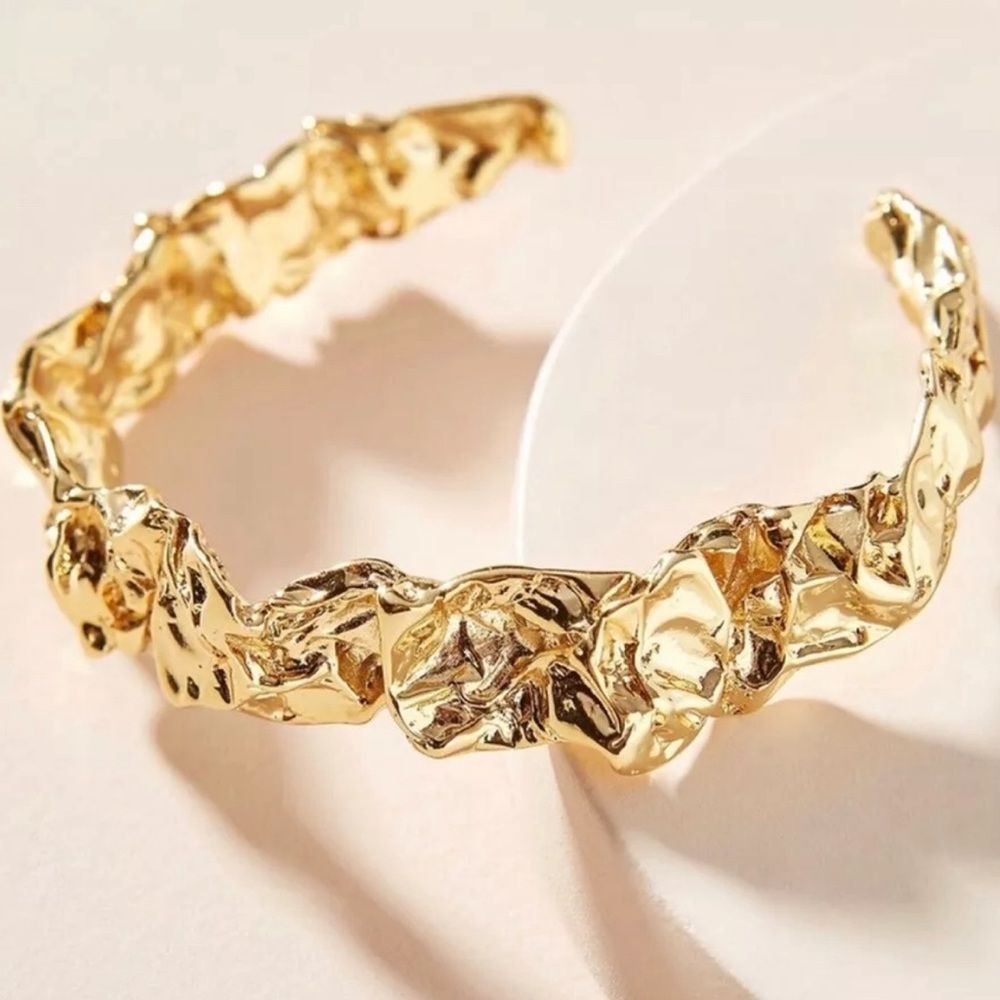 image of Unbrnd Amber Sceats - Emery Cuff Gold Plated Bangle New Msrp $169, Women's