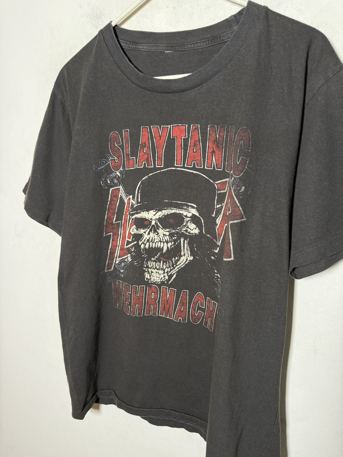 Band Tees Slayer “Slaytanic Wehrmacht” vintage tee from the 90s. Size US M / EU 48-50 / 2 - 5 Thumbnail