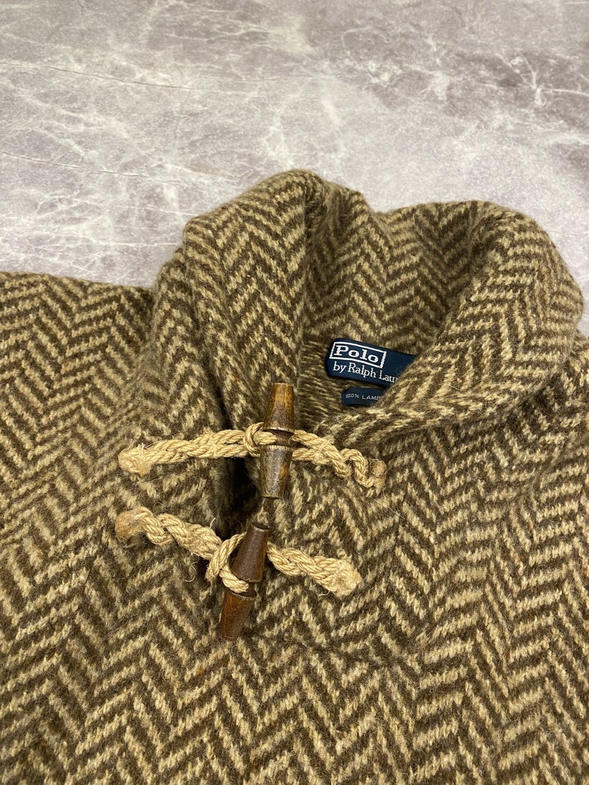 Polo Ralph Lauren Polo Ralph Lauren Vintage Herringbone Wool Sweater Size: 4XL Size US XXL / EU 58 / 5 - 6 Thumbnail