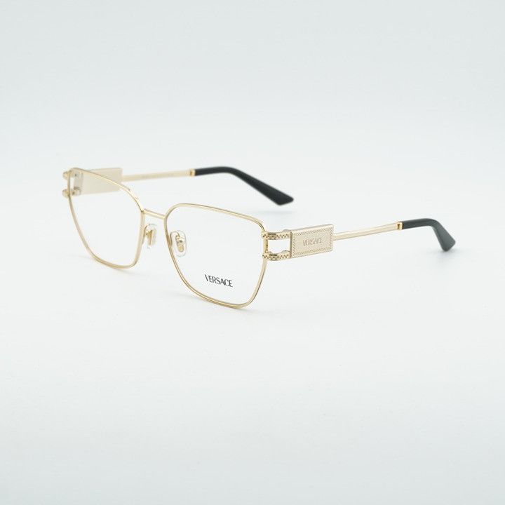 Versace Versace VE1301 1002 Eyeglasses Gold 55mm Cat Eye Frame Size ONE SIZE - 1 Thumbnail
