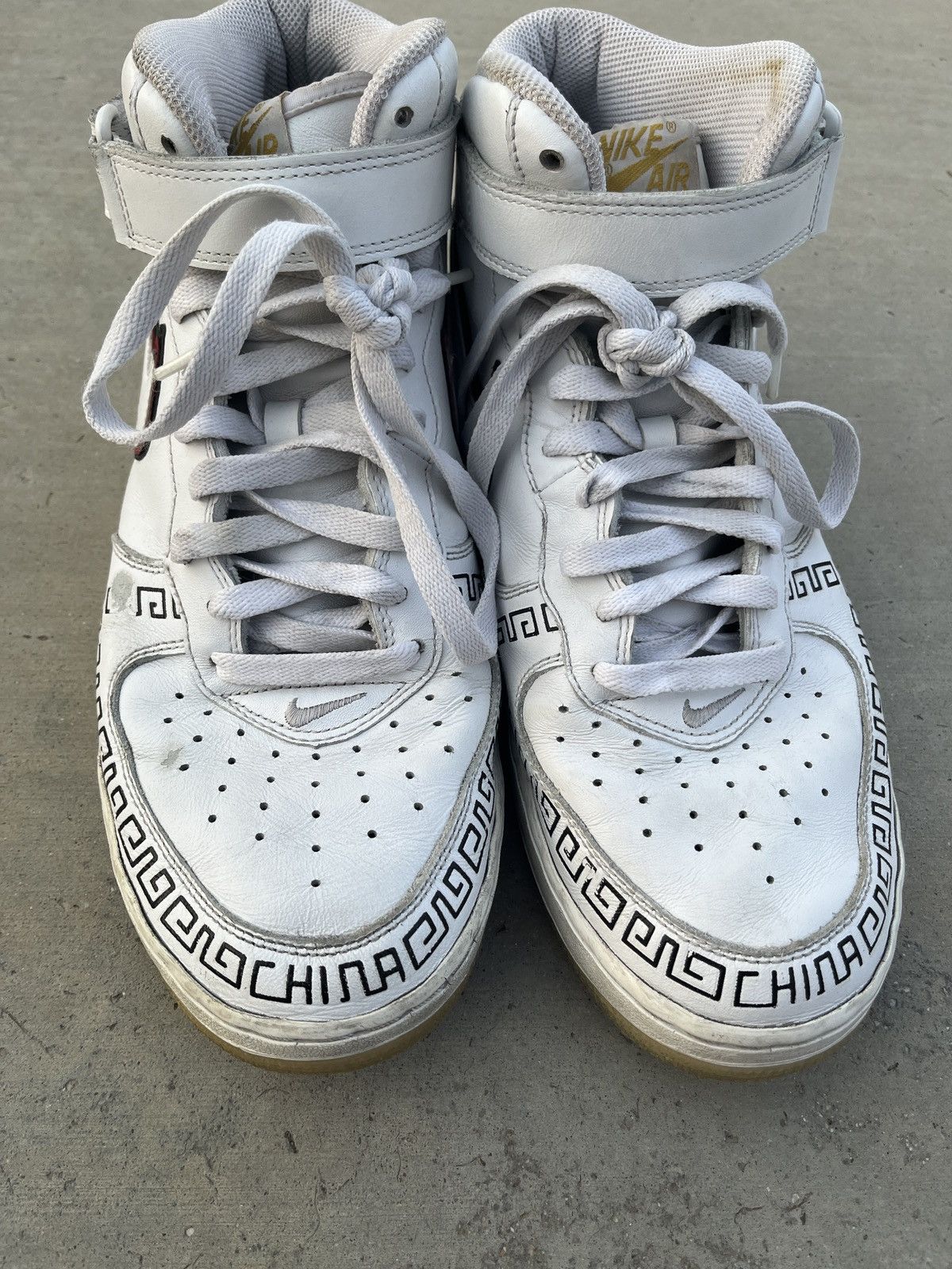 Nike Nike Air Force 1 ‘China’ Mid Chinese Basketball Sneakers Size US 10.5 / EU 43-44 - 4 Thumbnail